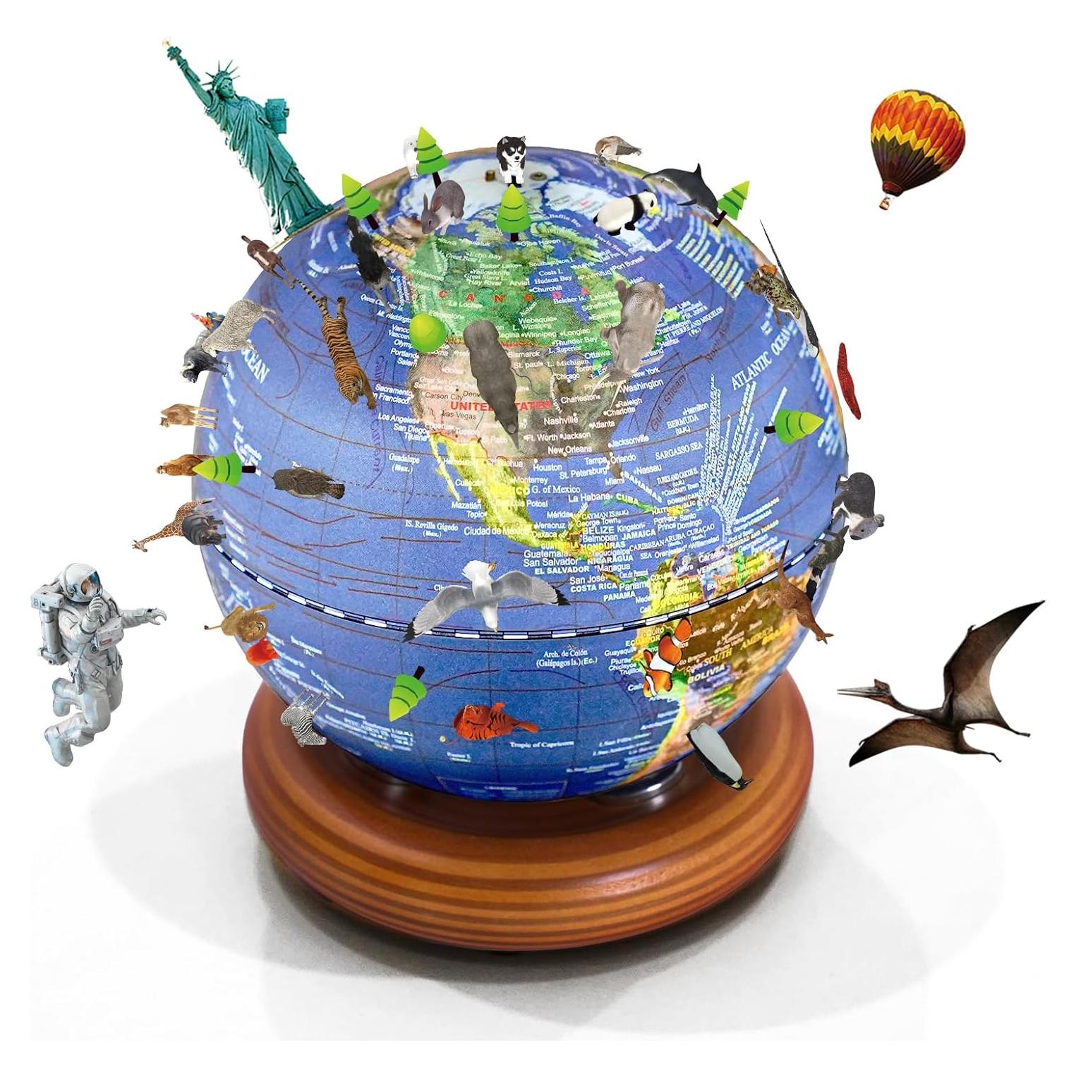 Globo Mundial Mini INKLAB 14.6 cm con Luz y AR para Niños