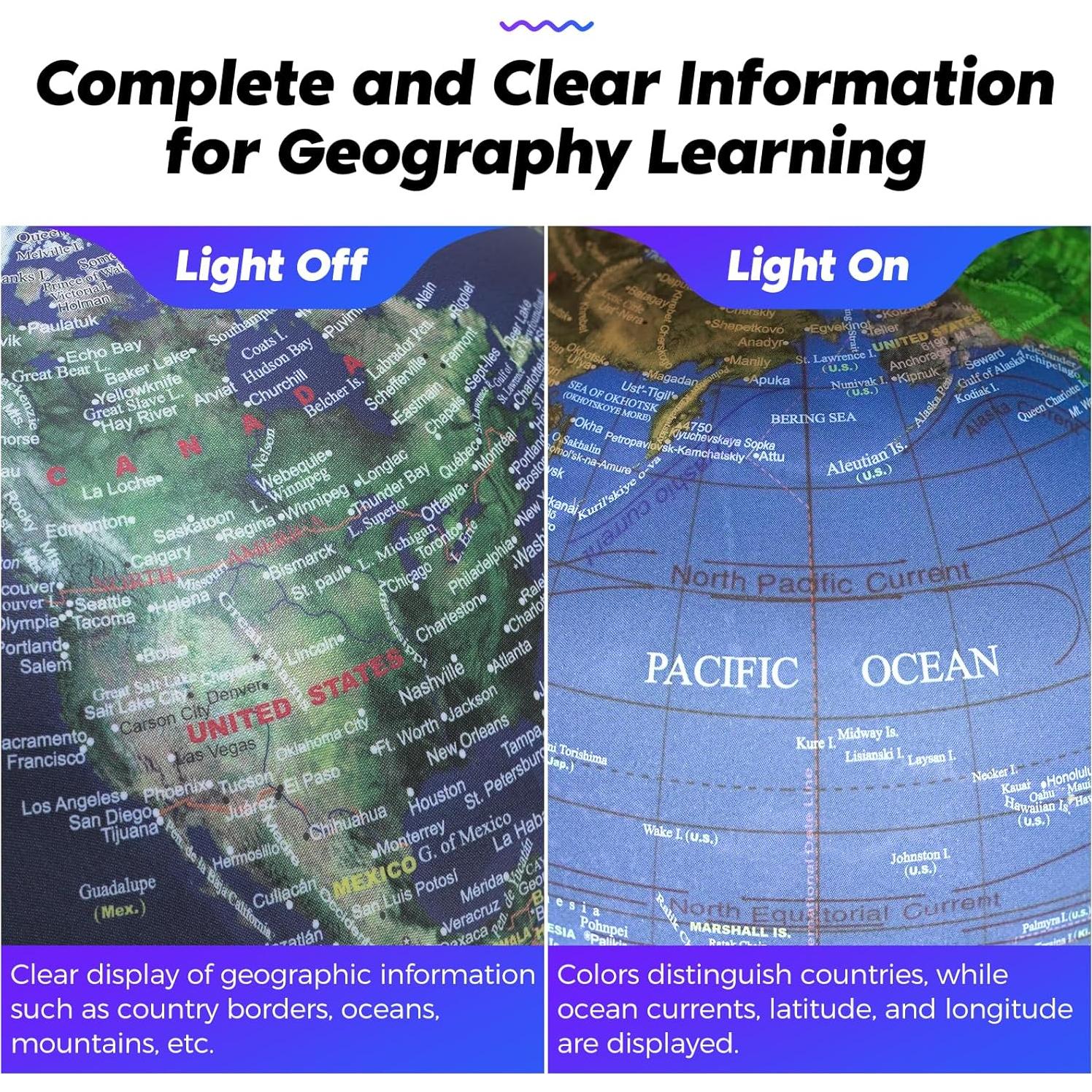 Globo Mundial Mini INKLAB 14.6 cm con Luz y AR para Niños
