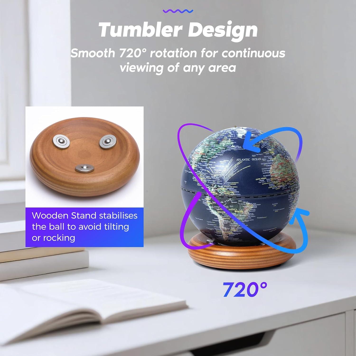 Globo Mundial Mini INKLAB 14.6 cm con Luz y AR para Niños