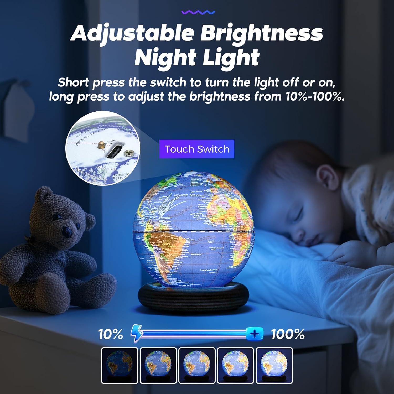 Globo Mundial Mini INKLAB 14.6 cm con Luz y AR para Niños