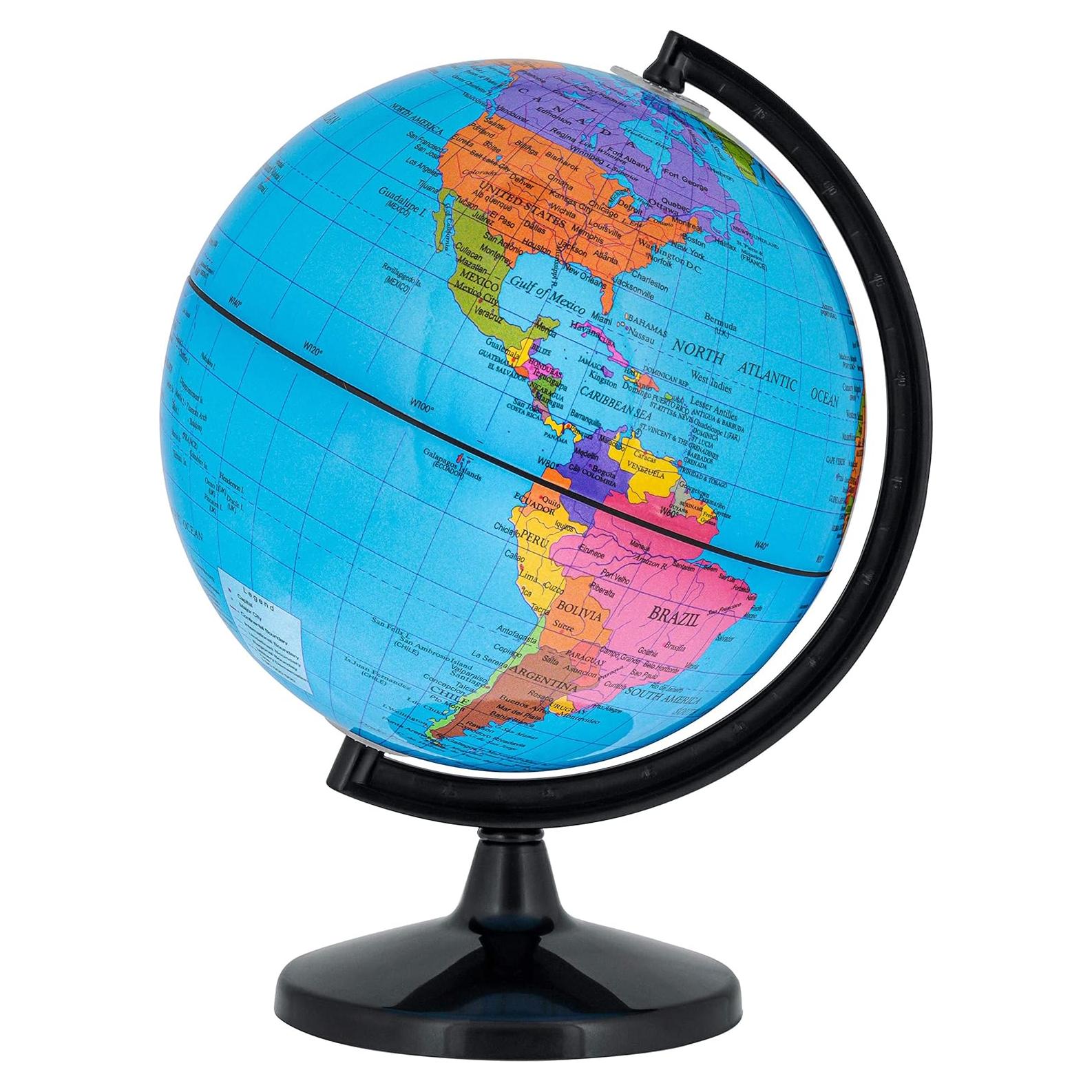 Globo Terráqueo Mini 15 cm TCP Global con Base Negra