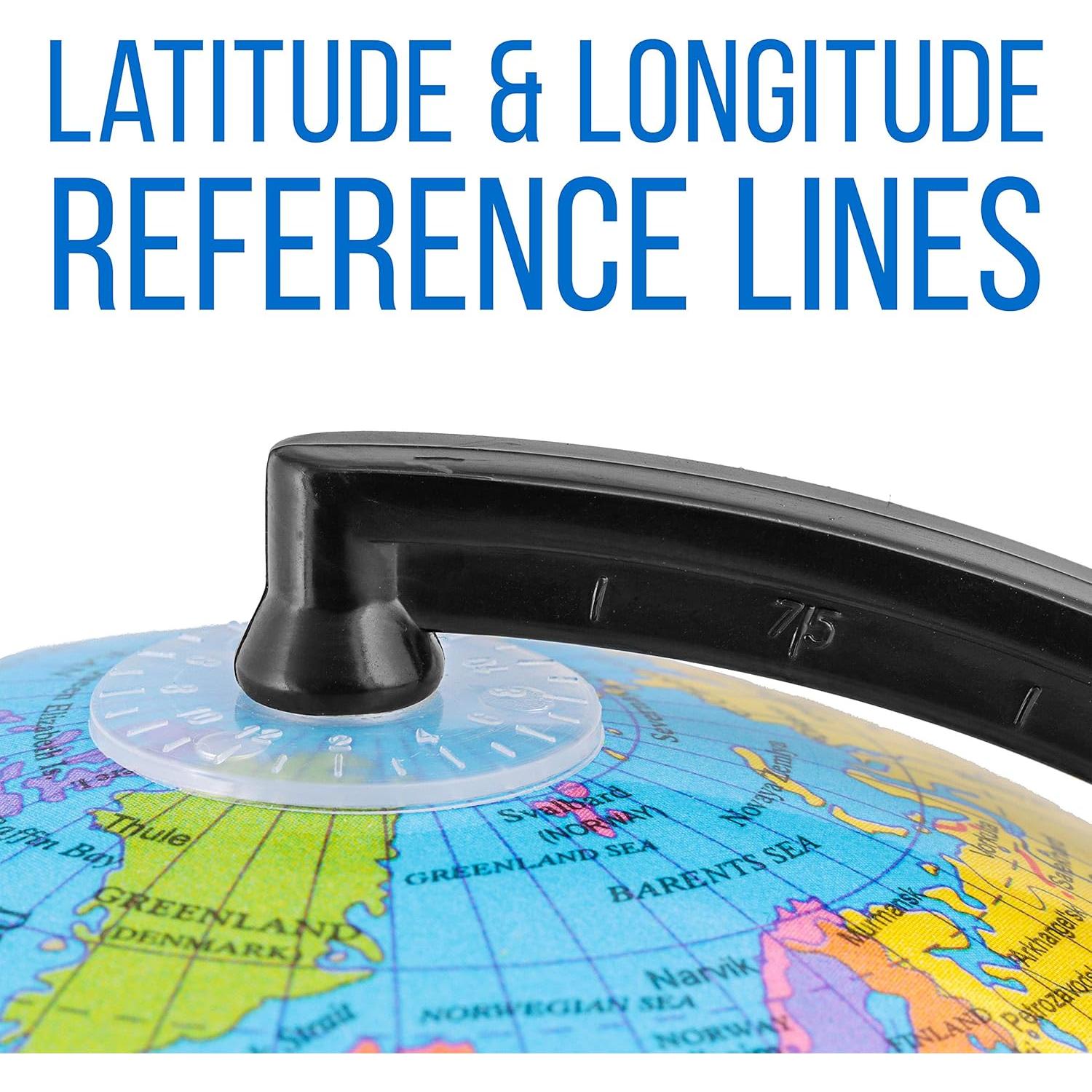 Globo Terráqueo Mini 15 cm TCP Global con Base Negra