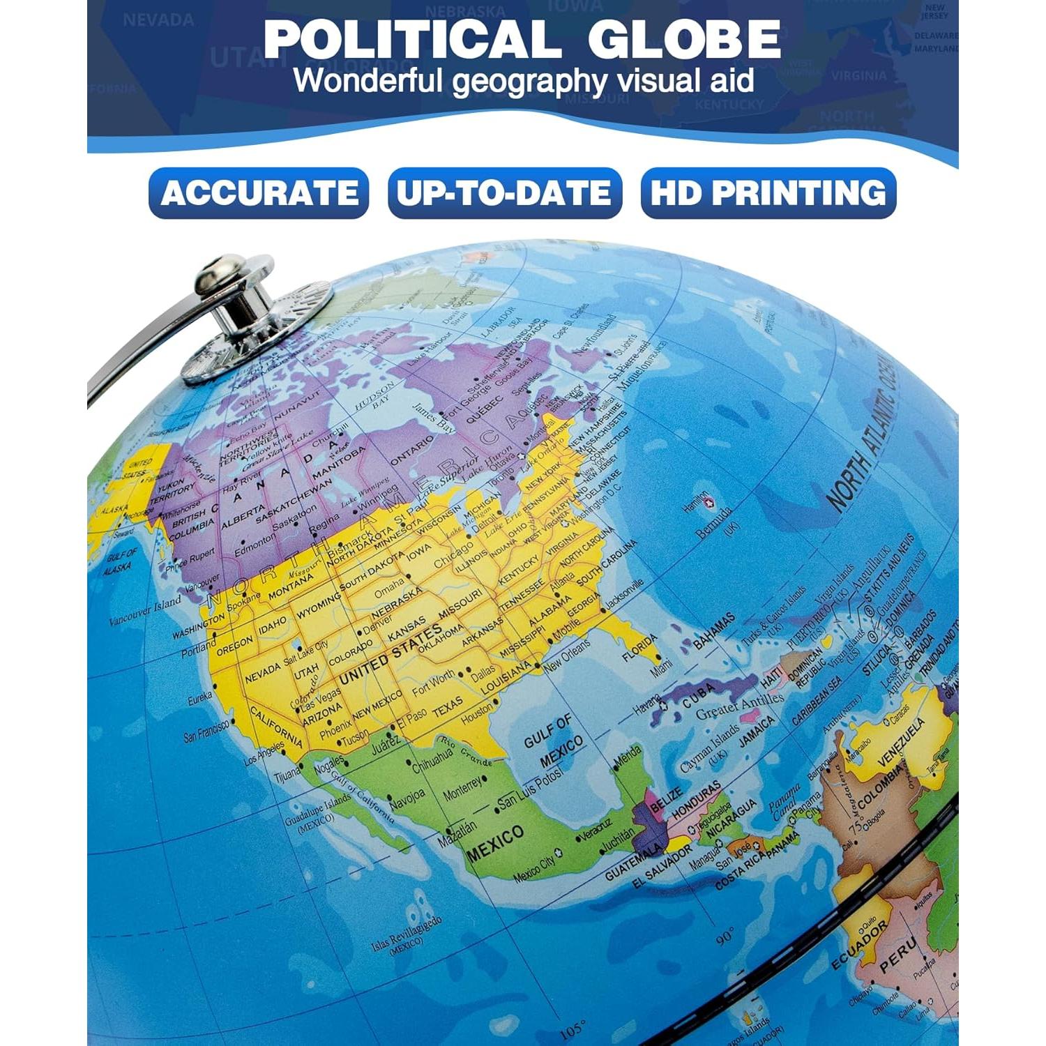 Globo Terráqueo Iluminado JOWHOL 20 cm con Constelaciones