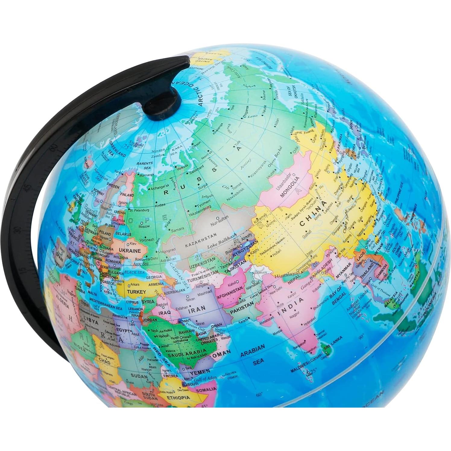 Globo Terráqueo Educativo Exerz 20cm Autoensamblado