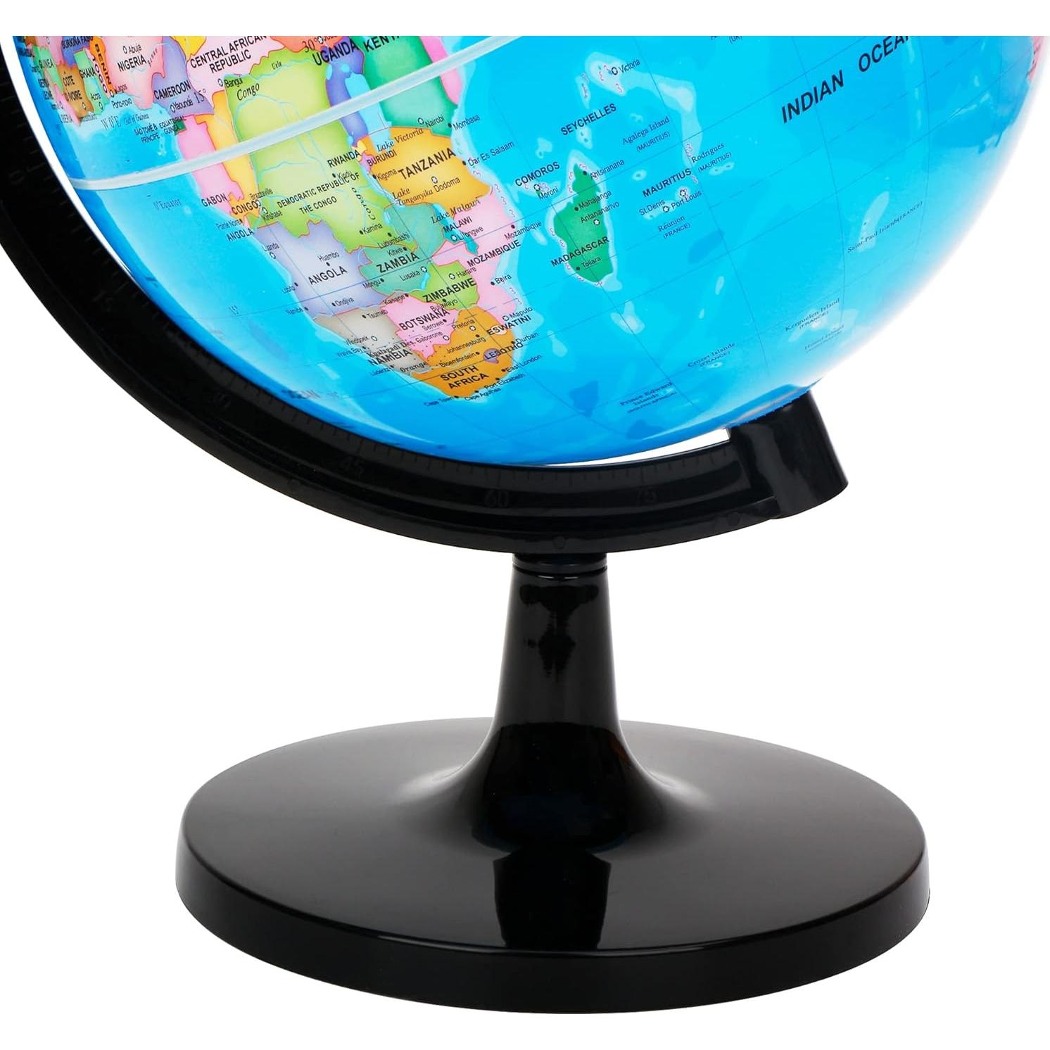 Globo Terráqueo Educativo Exerz 20cm Autoensamblado