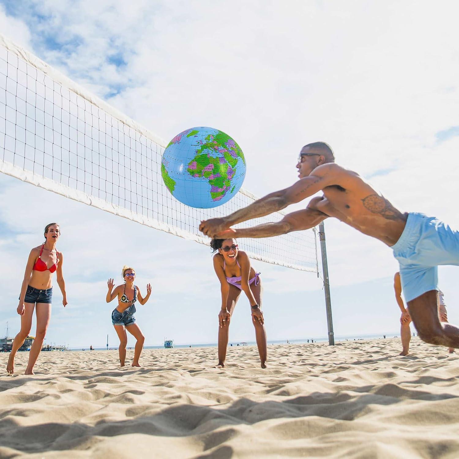 4 Globos Inflables de 40 cm YOTHORN de PVC para Playa y Enseñanza