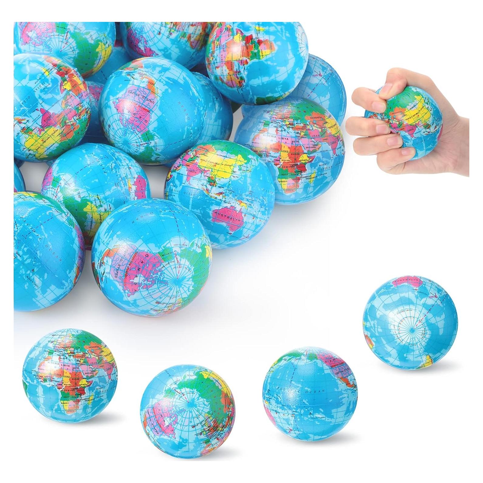 Paquete de 24 Pelotas Antiestrés Globo BBTO 7.6 cm