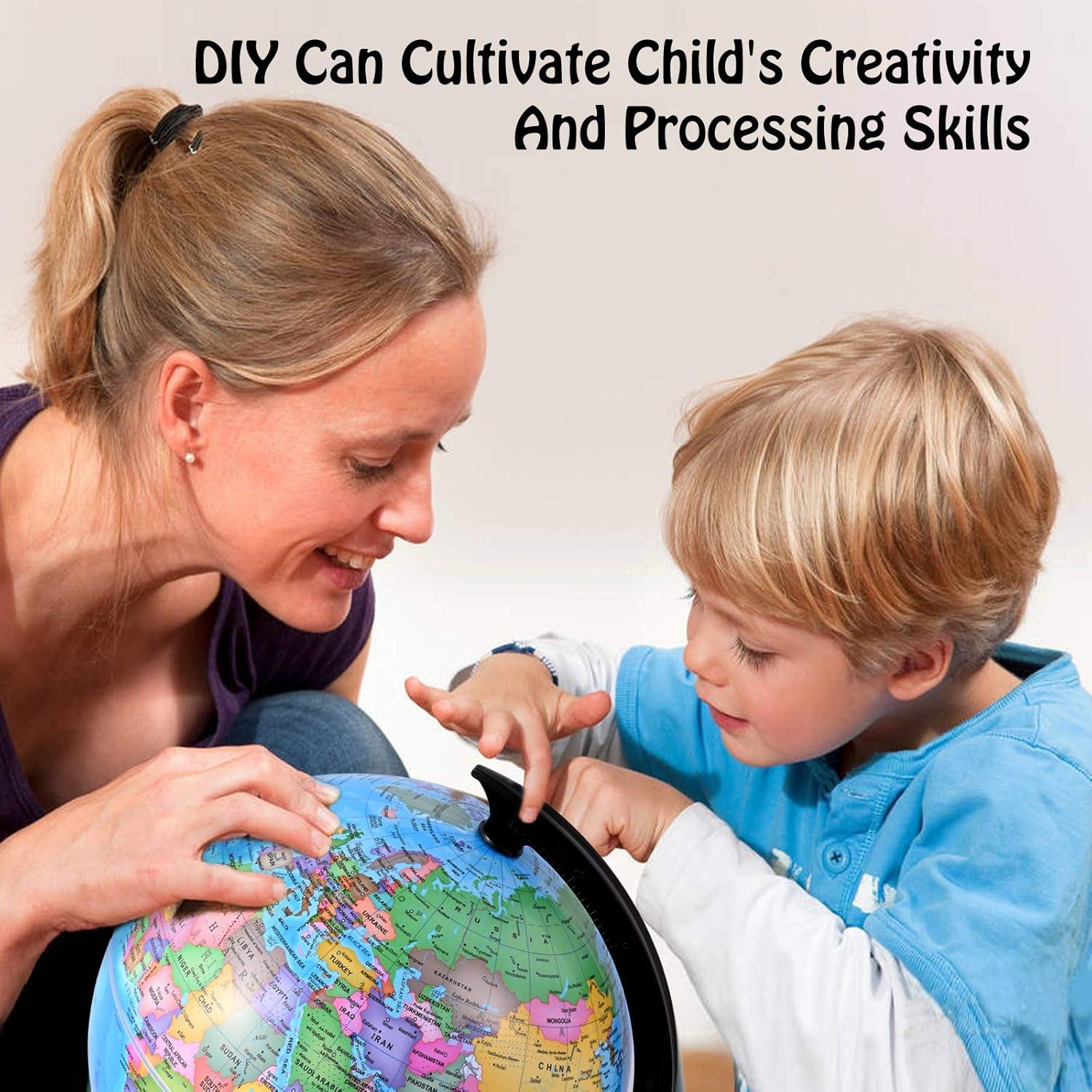 Globo Terráqueo Wizdar 20.32 cm Educativo Rotatorio para Niños