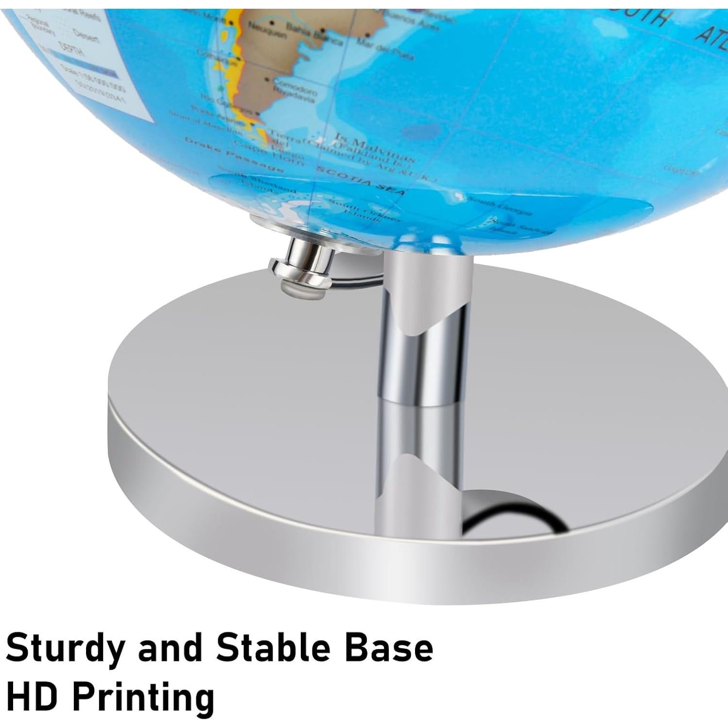 Globo Terráqueo Educativo Eolivees 30 cm Reescribible para Niños