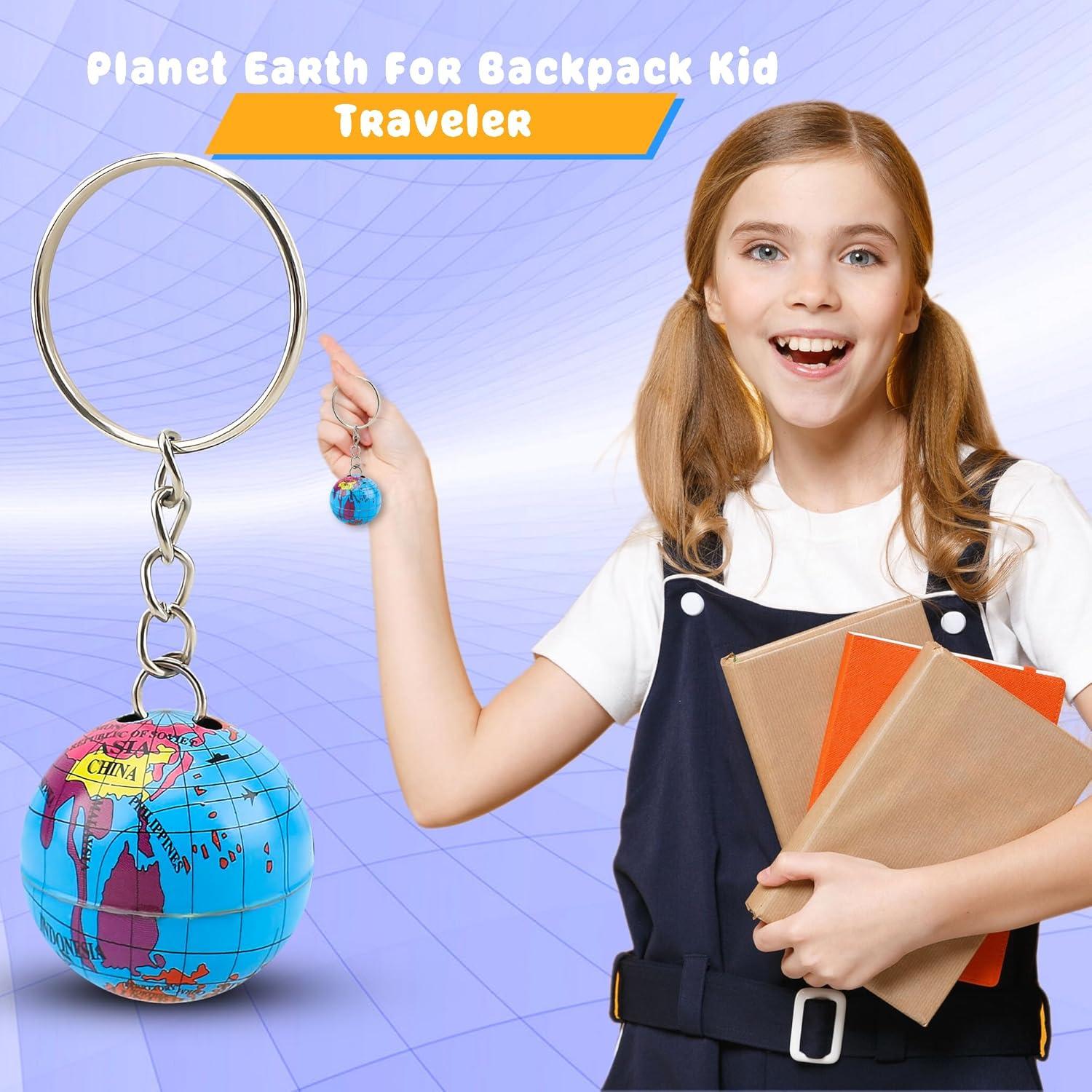 26 Llaveros Mini Globo Terráqueo Rcanedny - Regalos Educativos