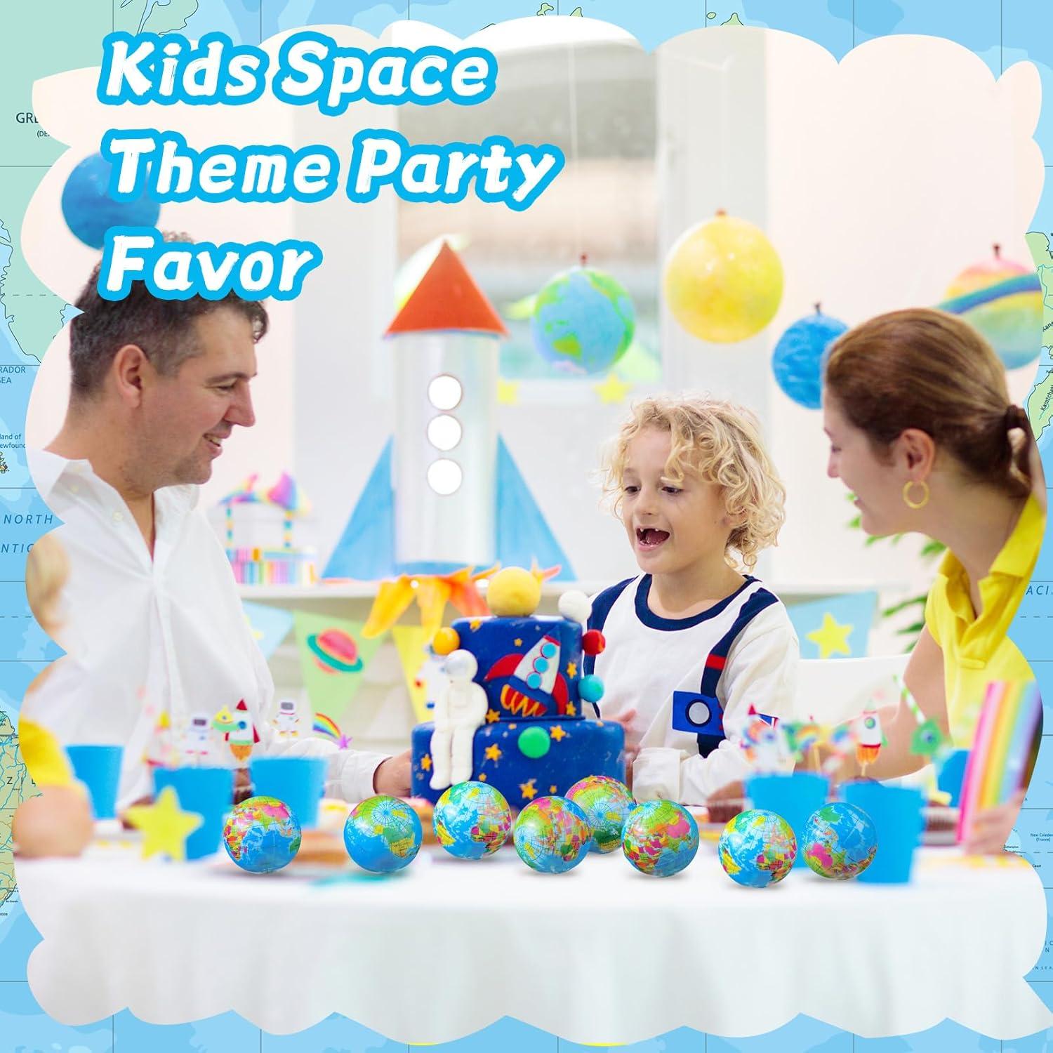 150 Pelotas de Estrés Globo Poen 5 cm con Bolsa Azul