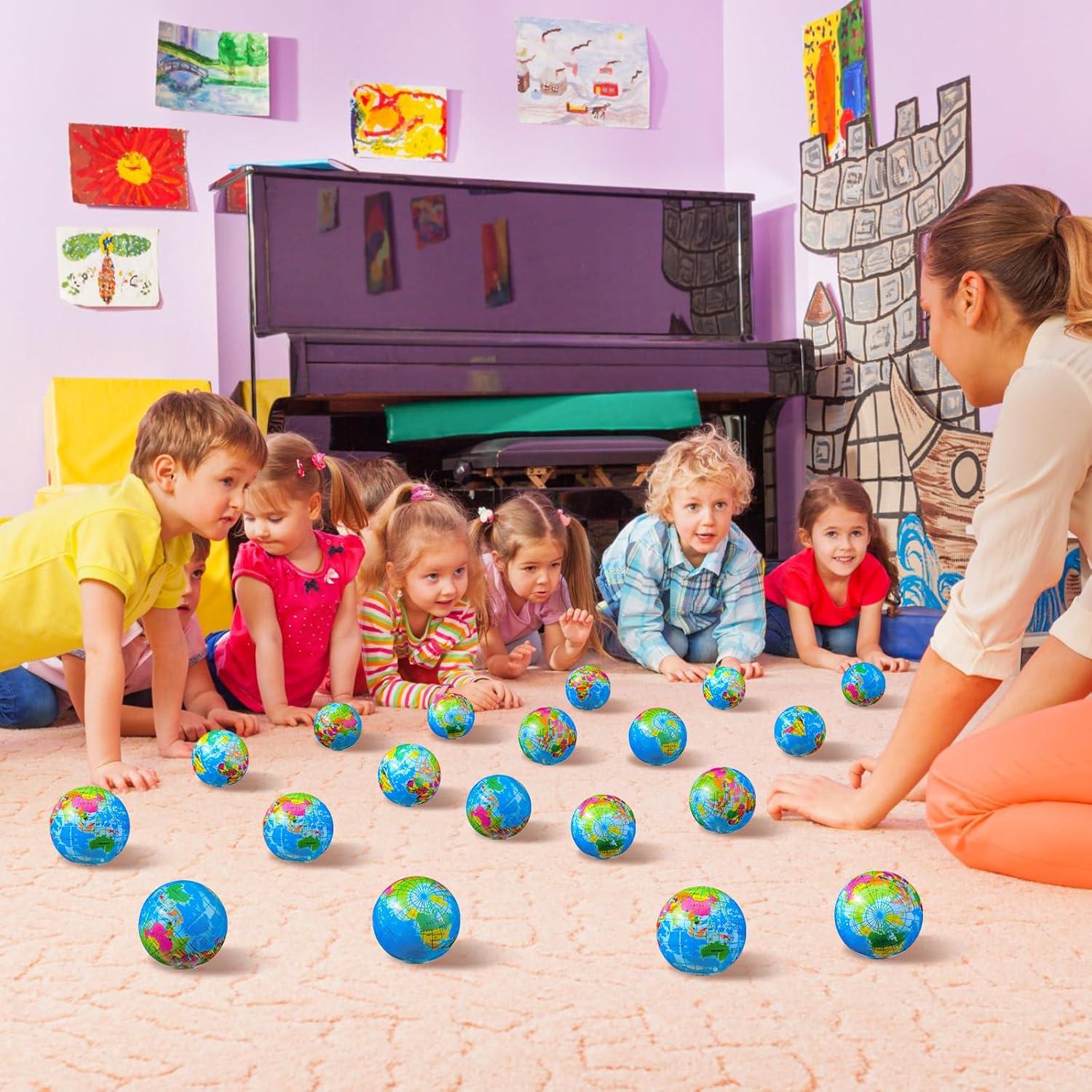 150 Pelotas de Estrés Globo Poen 5 cm con Bolsa Azul