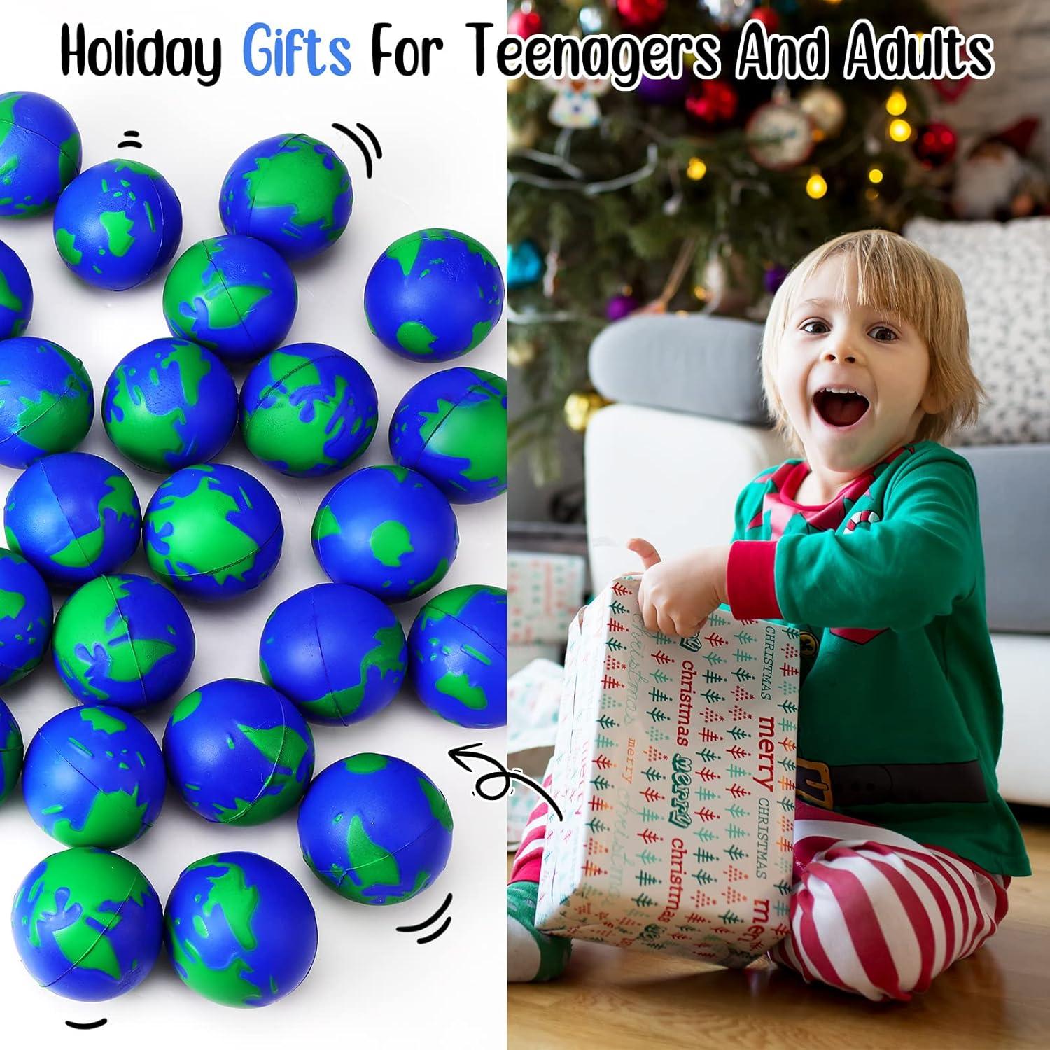 48 Pelotas de Estrés Globo Tierra Honoson 6.3 cm Alivio