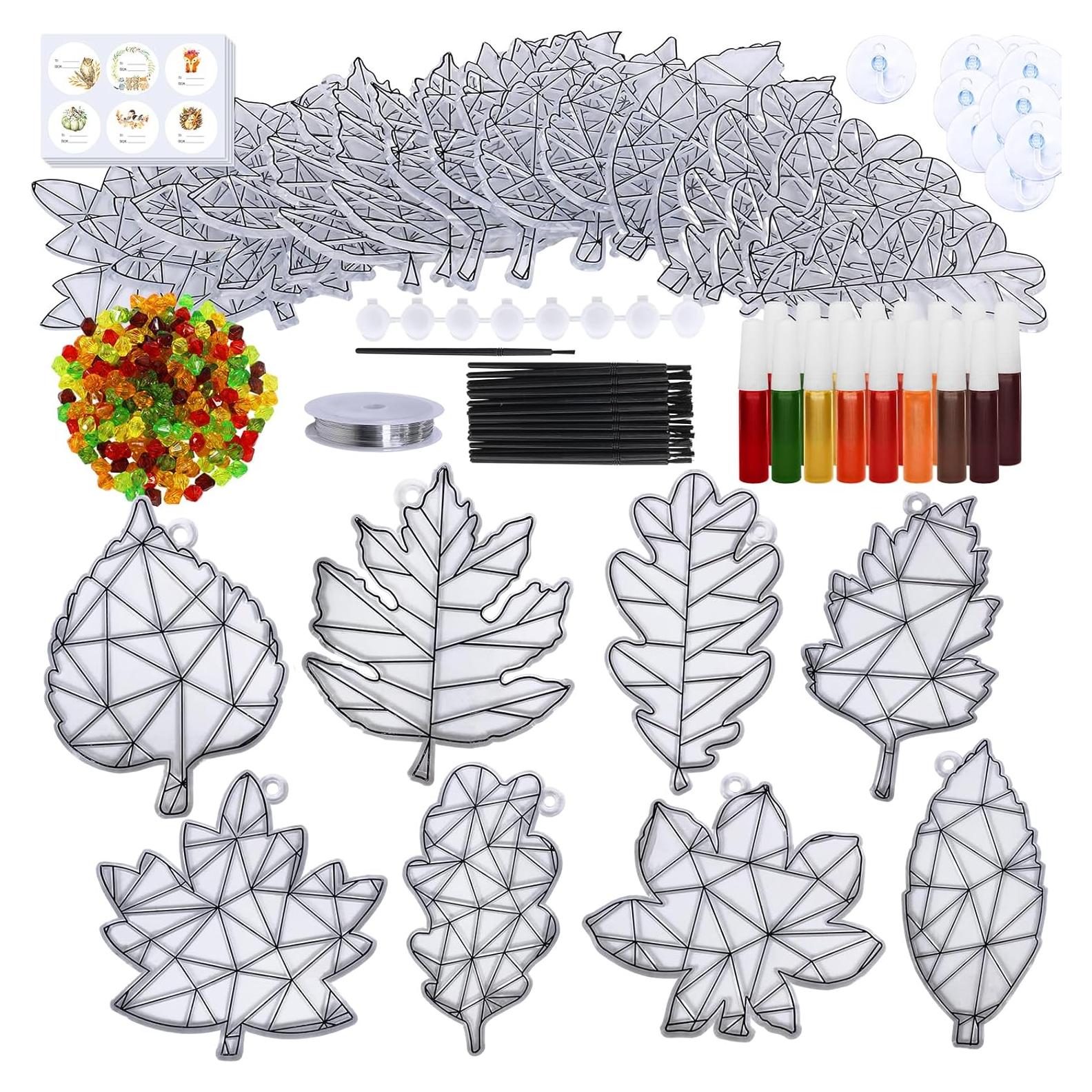 Winlyn Kit de Manualidades Atrapa Sol Otoño 24 Piezas DIY