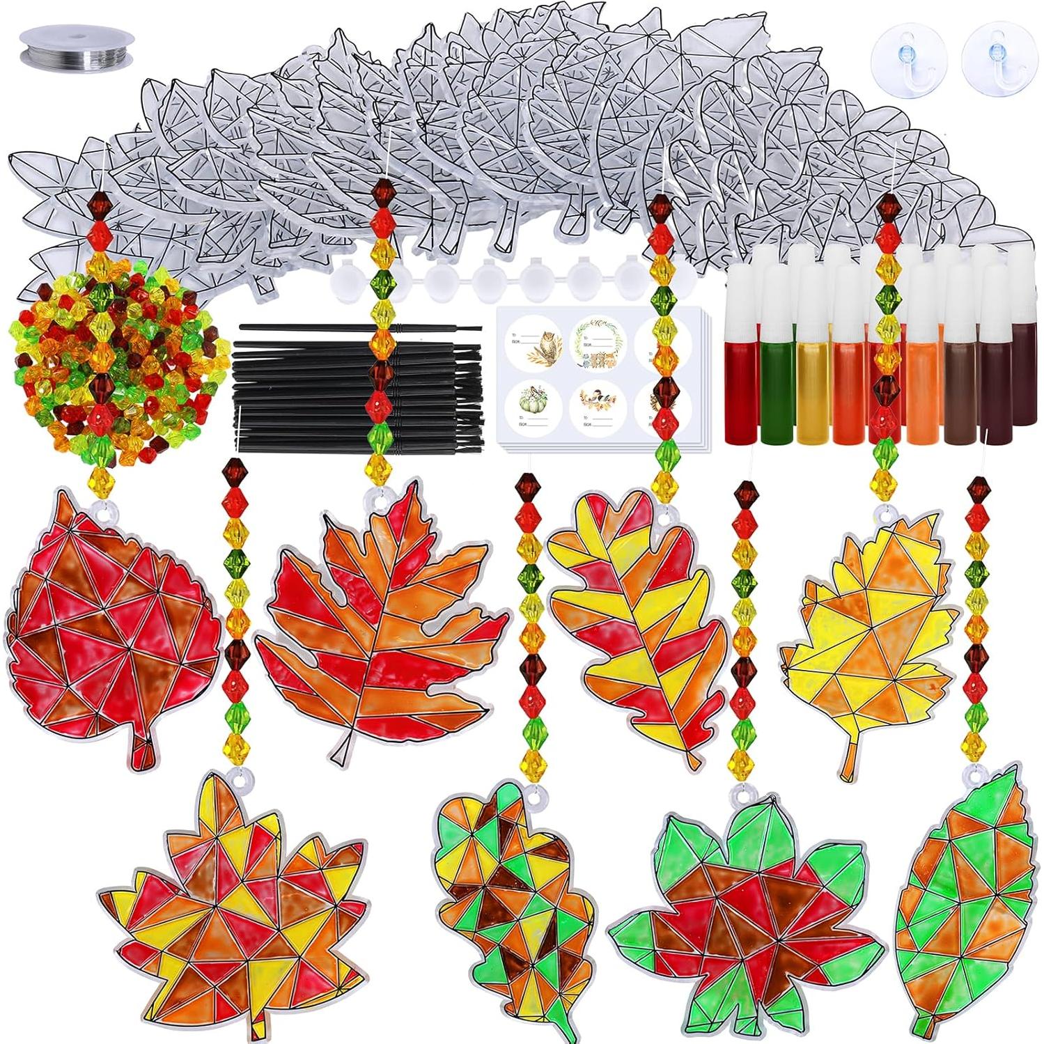 Winlyn Kit de Manualidades Atrapa Sol Otoño 24 Piezas DIY