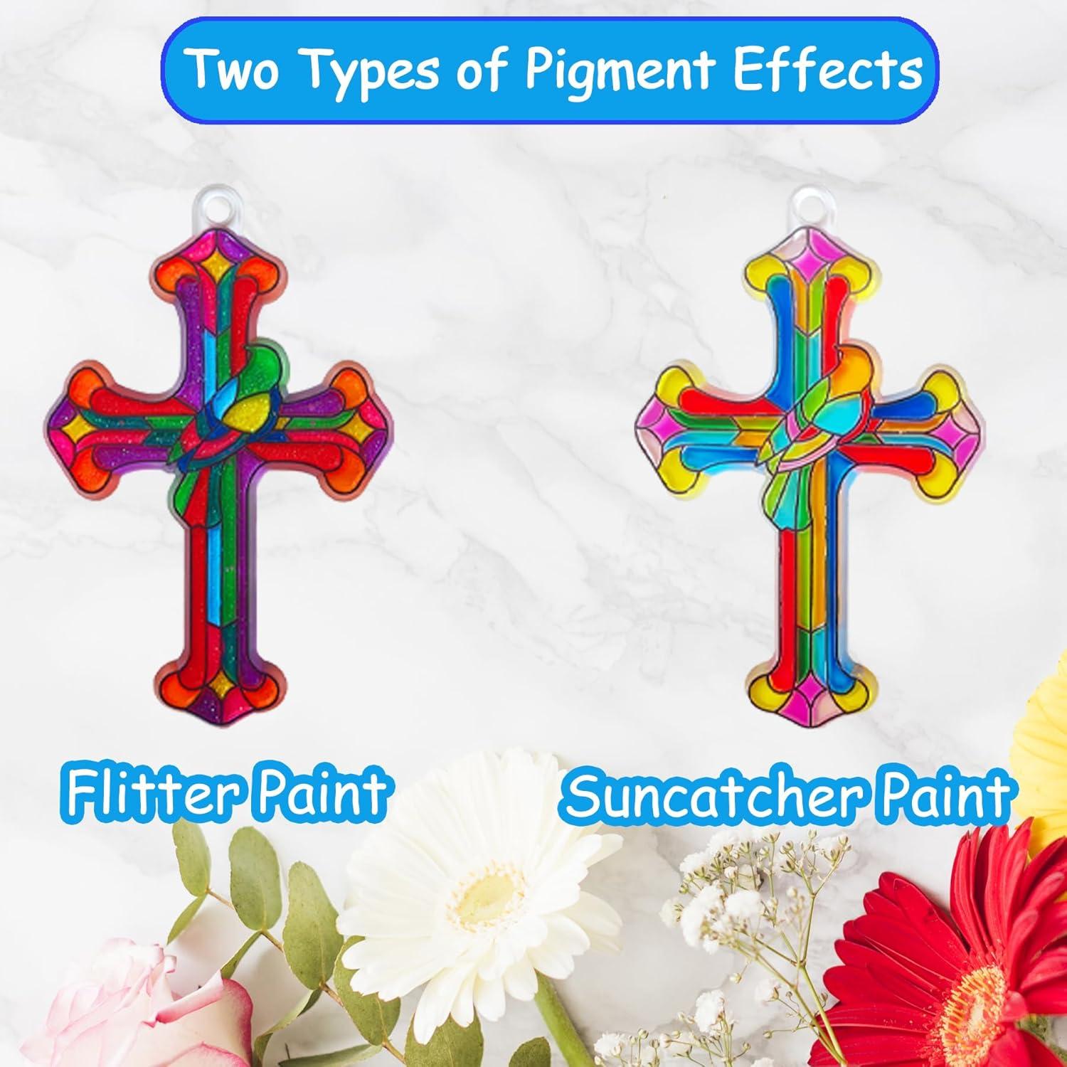 Kit de Manualidades Ayhuhra 30 Cruces para Atrapar el Sol DIY