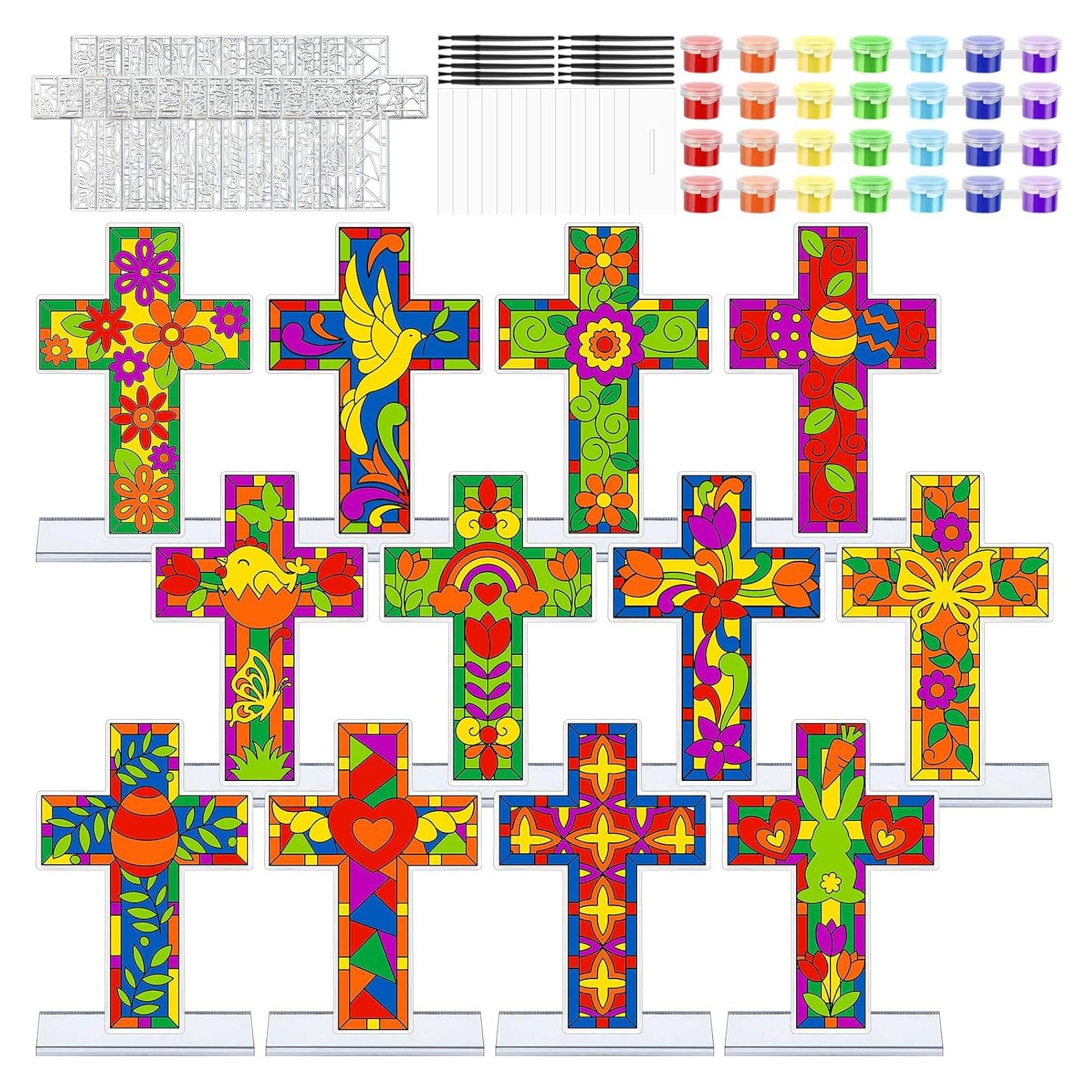 Kit de Manualidades de Cruces Religiosas Jetec - 24 Piezas