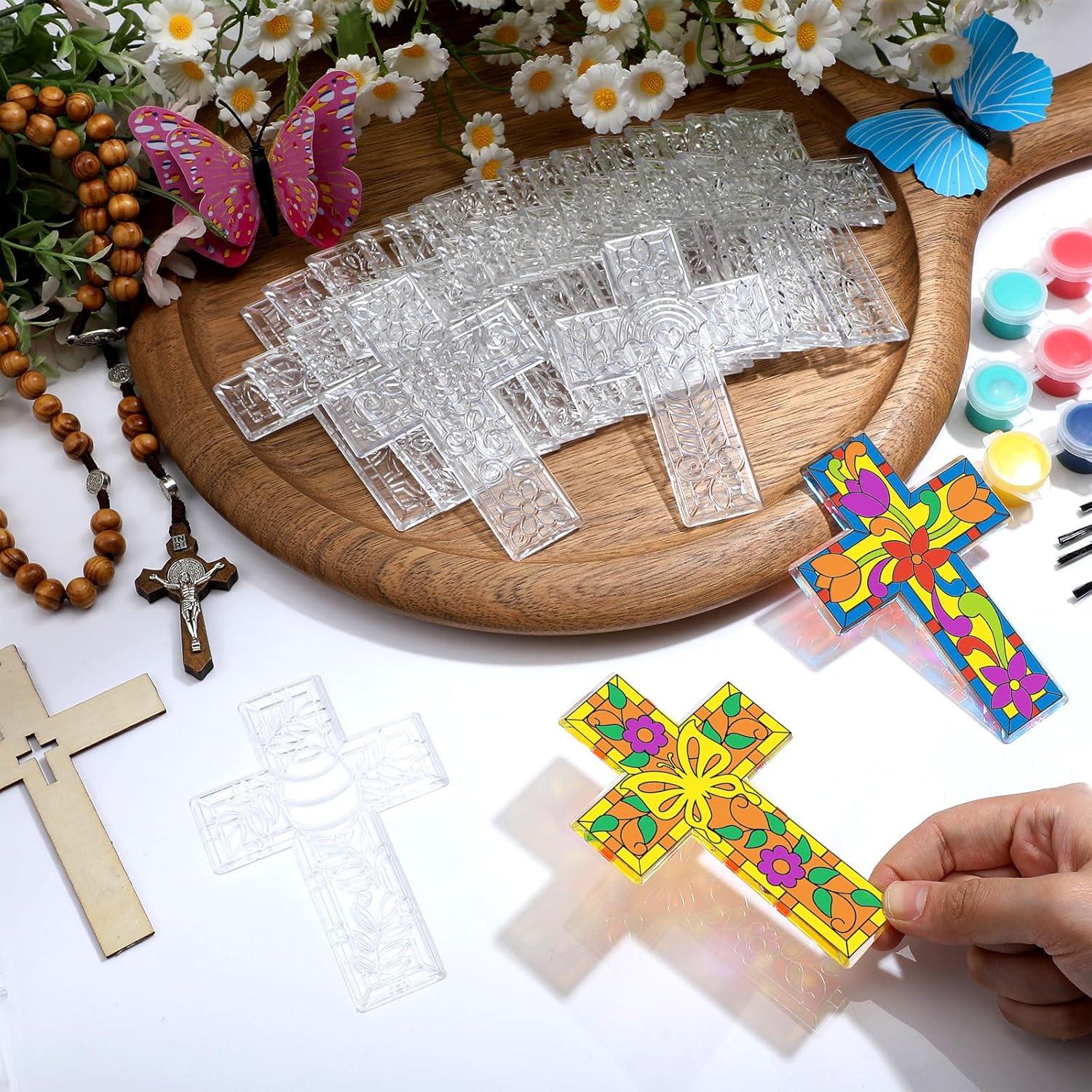 Kit de Manualidades de Cruces Religiosas Jetec - 24 Piezas