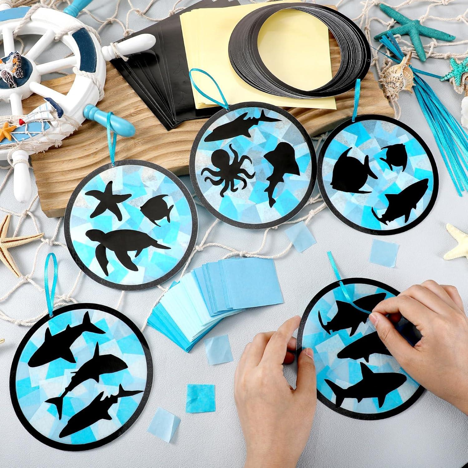 30 Piezas Atrapasueños de Papel Oceánico AmazingSpark DIY