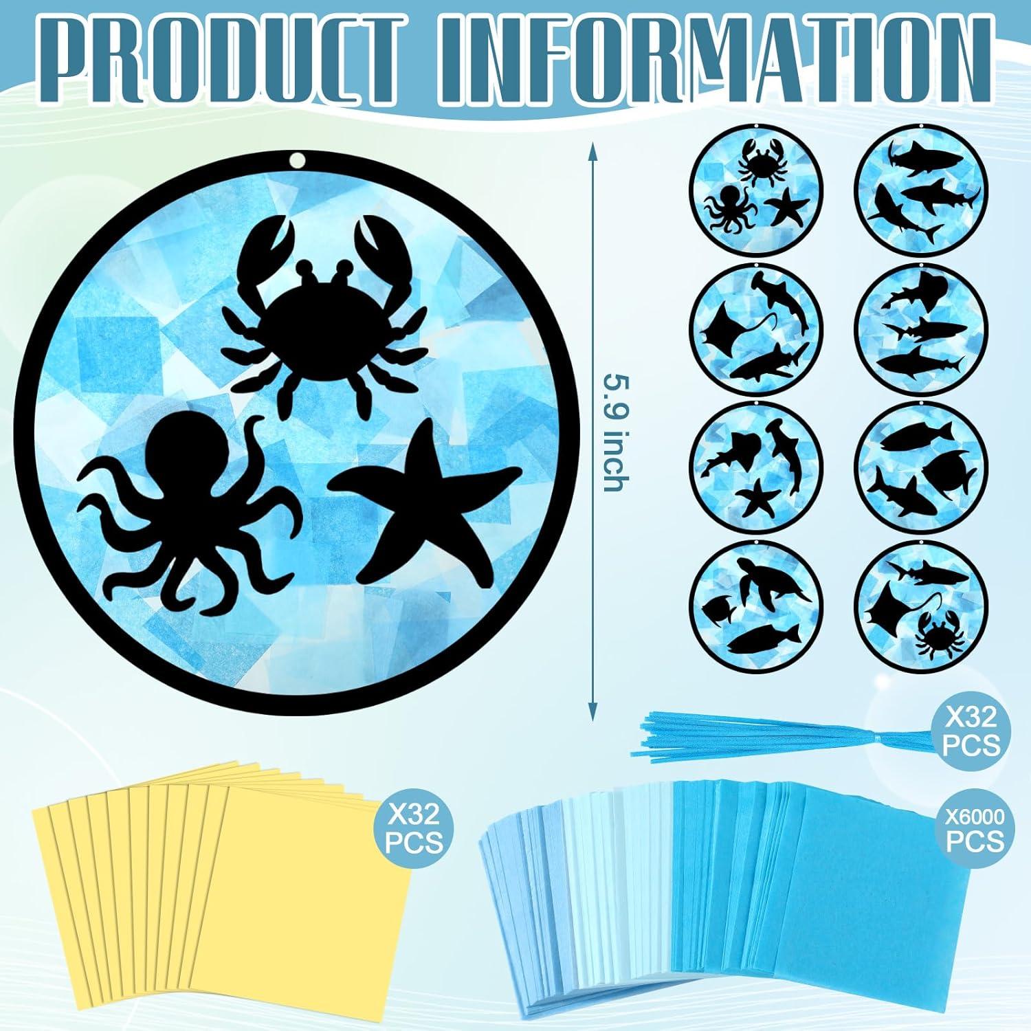 30 Piezas Atrapasueños de Papel Oceánico AmazingSpark DIY