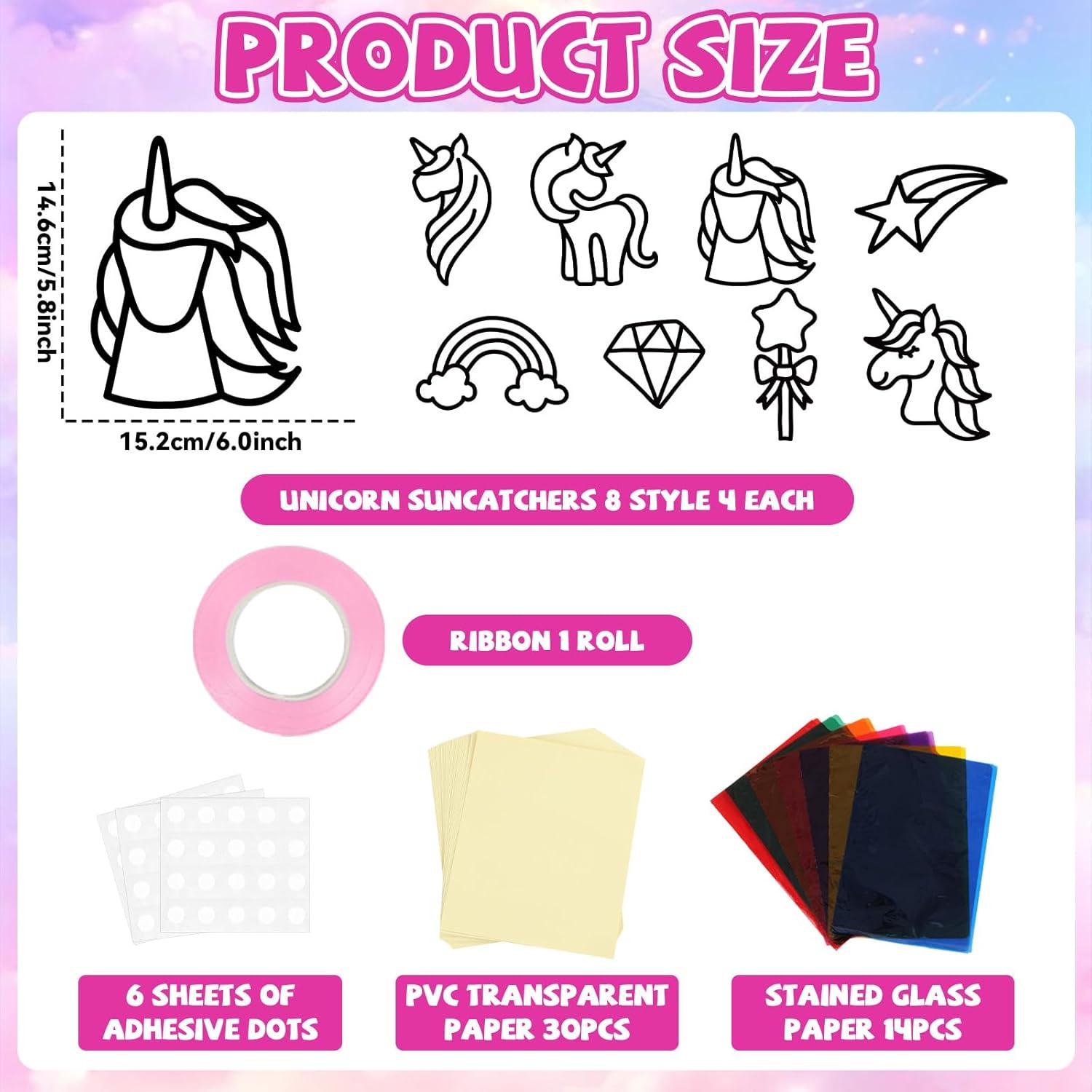 Kit de Manualidades QOUBAI Atrapa Rayos Unicornio 32 Piezas