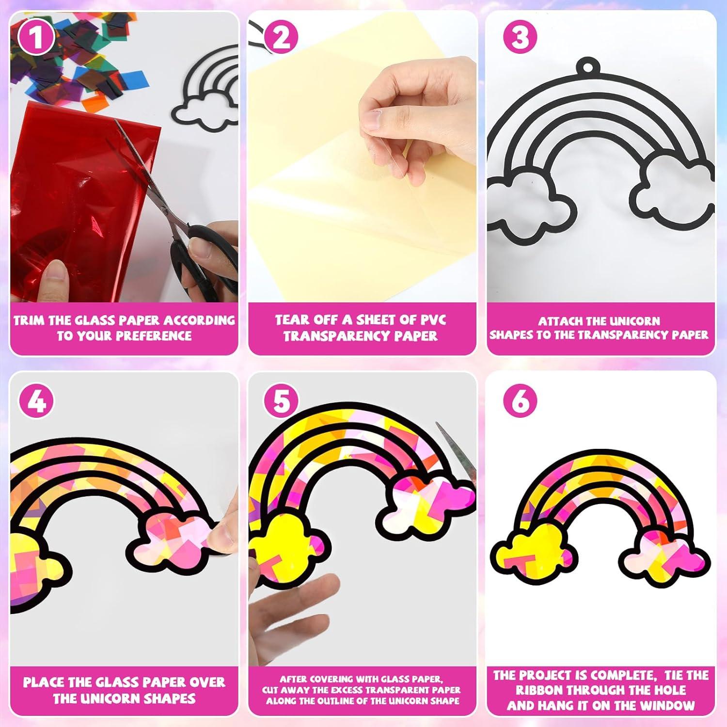 Kit de Manualidades QOUBAI Atrapa Rayos Unicornio 32 Piezas