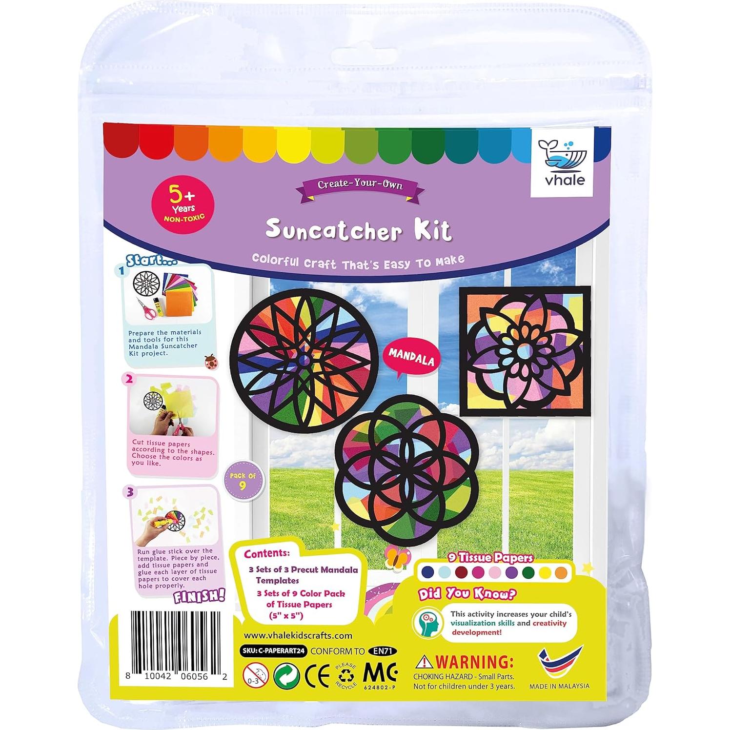 Kit de Cazador de Sol VHALE Mandala - 3 Juegos con 9 Recortes