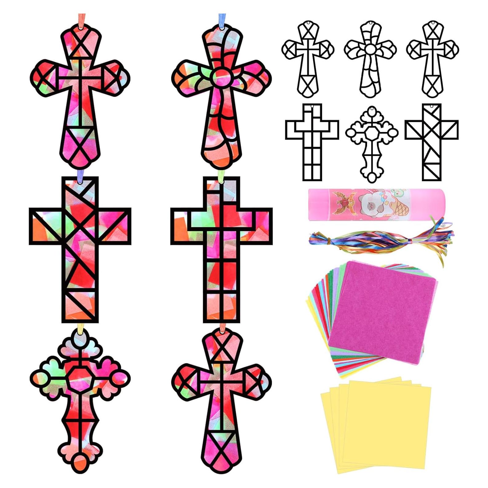 Kit de Manualidades de Papel Qyeahkj 36 Piezas Cruz DIY