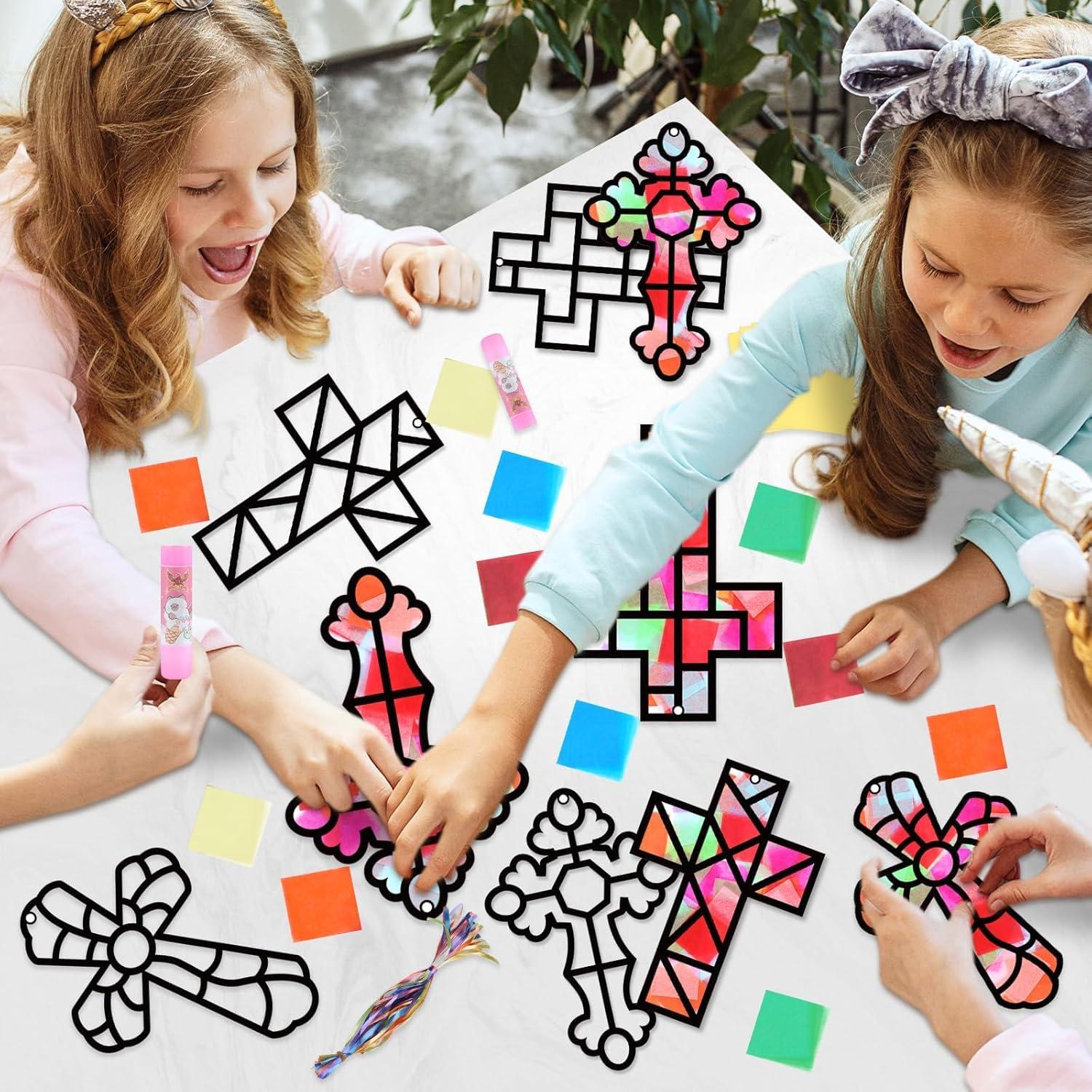 Kit de Manualidades de Papel Qyeahkj 36 Piezas Cruz DIY