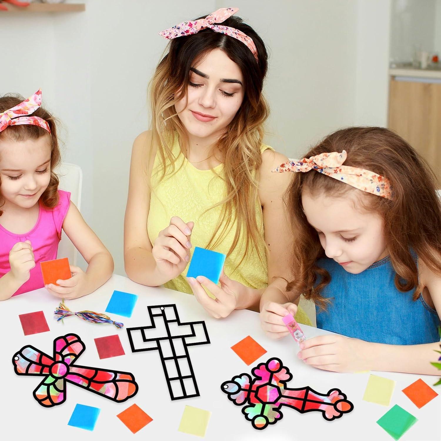 Kit de Manualidades de Papel Qyeahkj 36 Piezas Cruz DIY