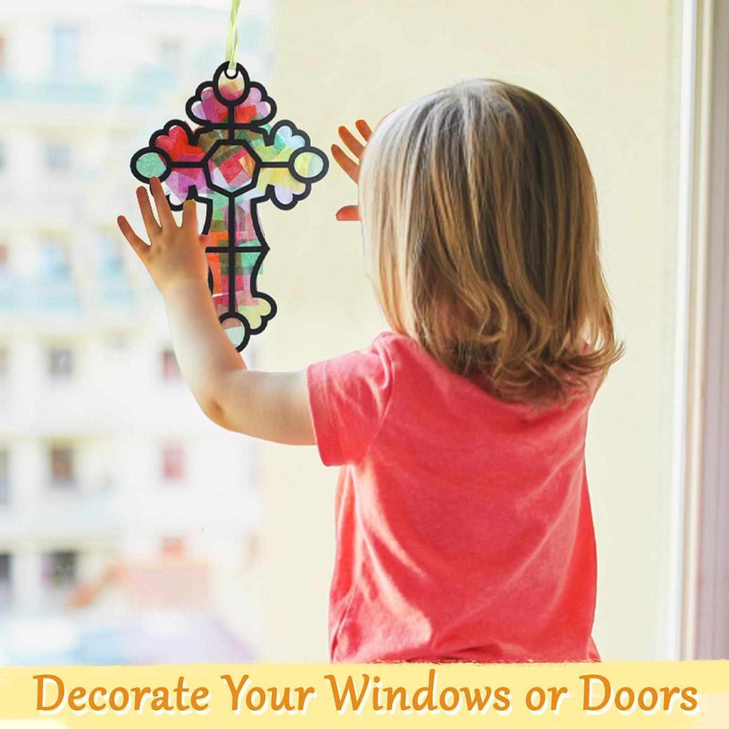 Kit de Manualidades de Papel Qyeahkj 36 Piezas Cruz DIY