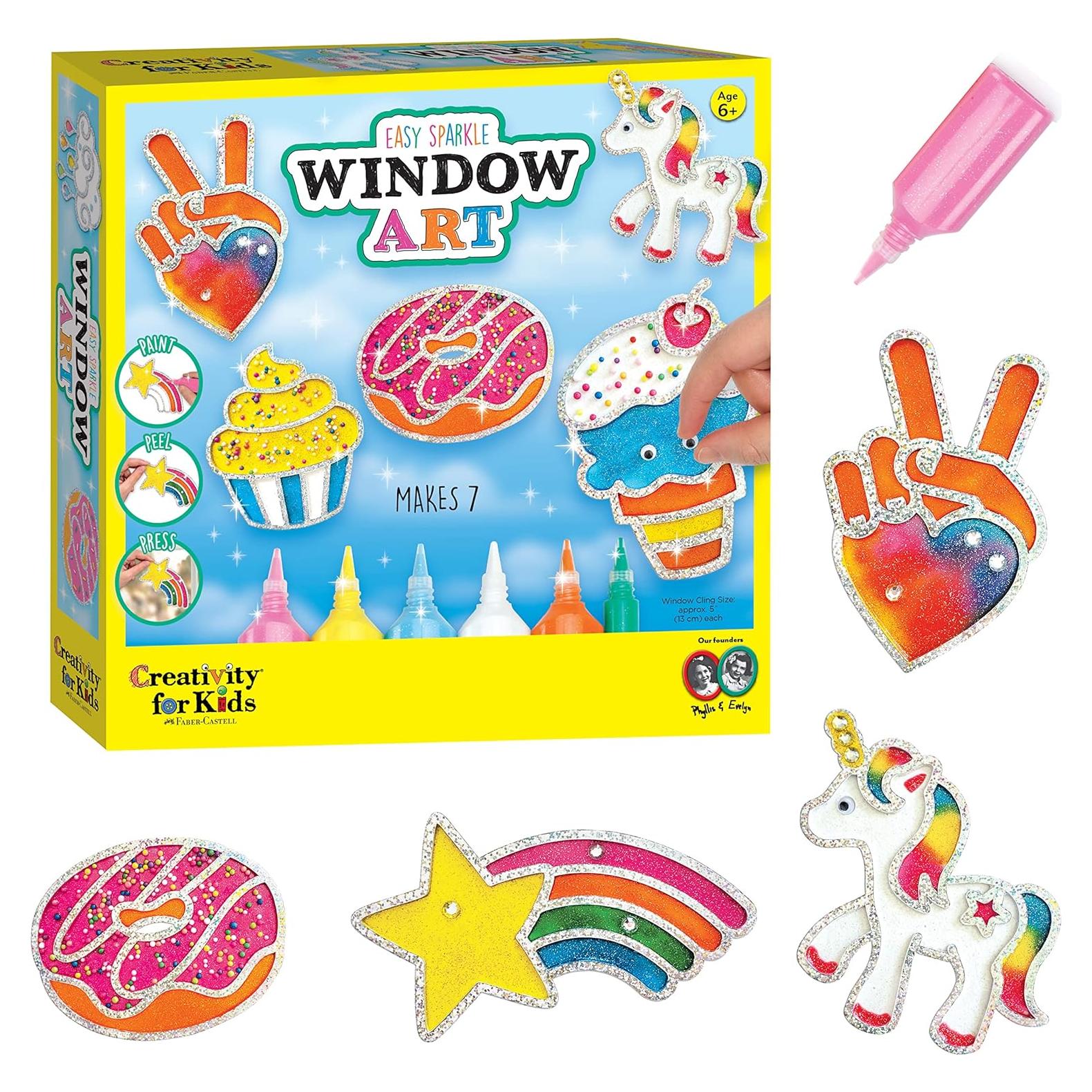 Kit de Arte de Ventana Creatividad para Niños - 7 Atrapasueños DIY