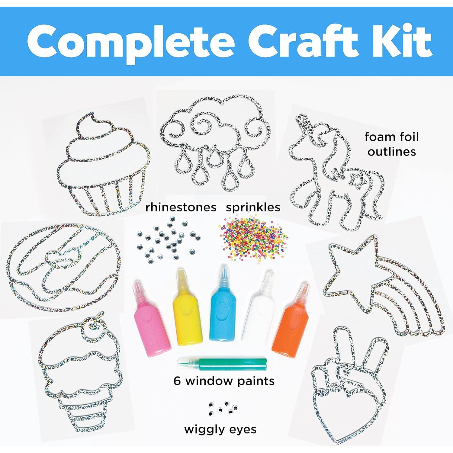 Kit de Arte de Ventana Creatividad para Niños - 7 Atrapasueños DIY