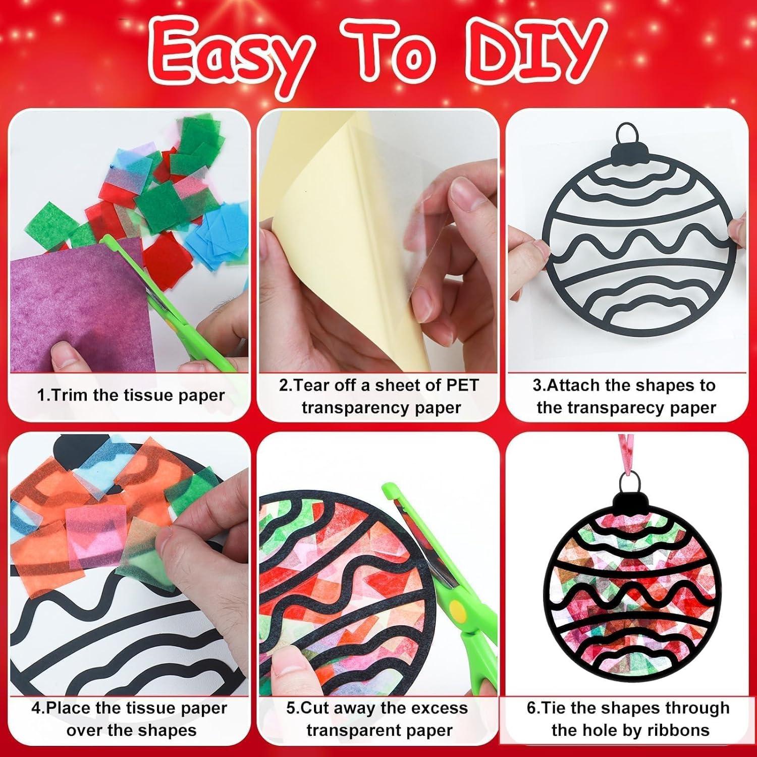 Kit de Manualidades Suncatcher EggSun 36 Piezas Navidad