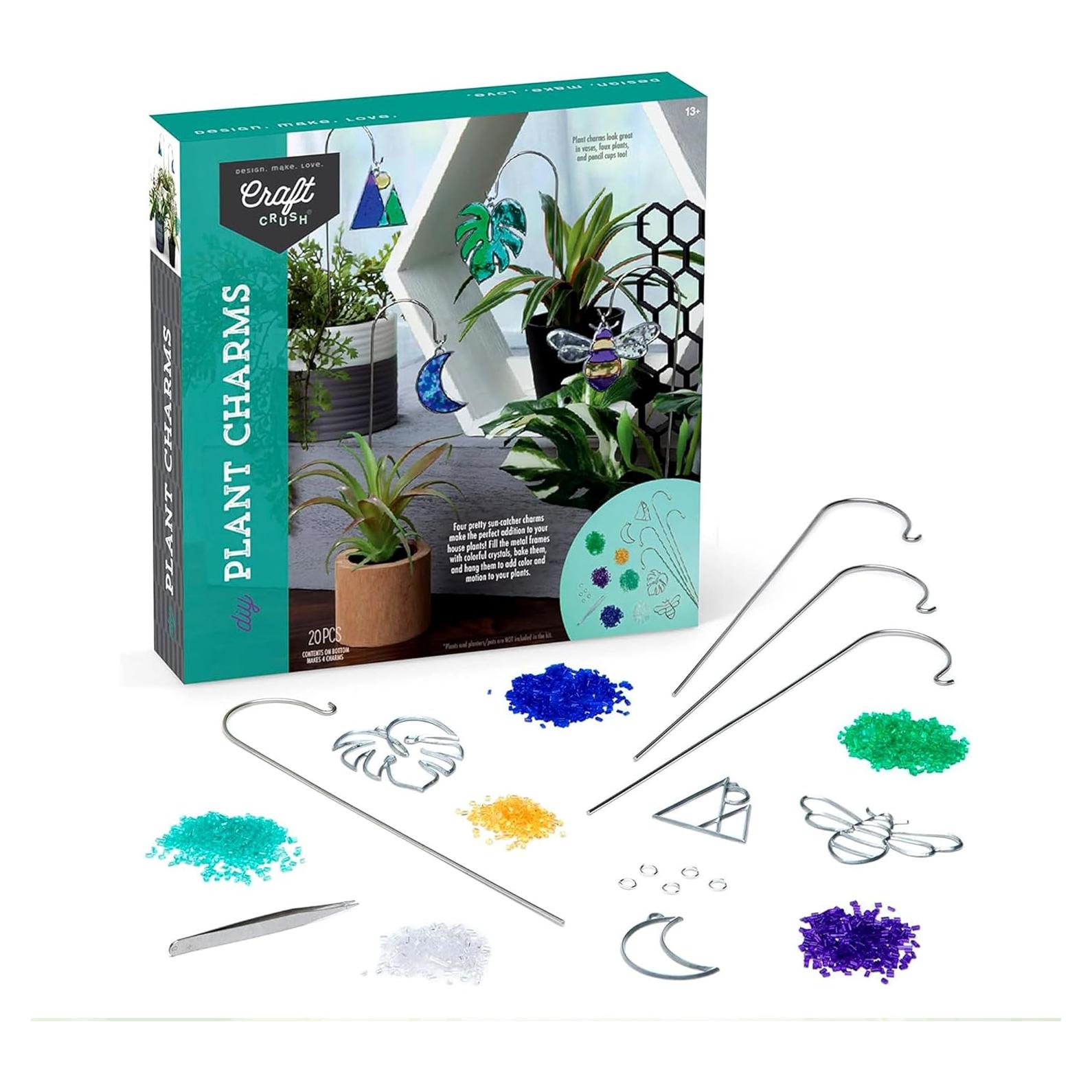 Kit de Manualidades Craft Crush - 4 Encantos para Plantas DIY