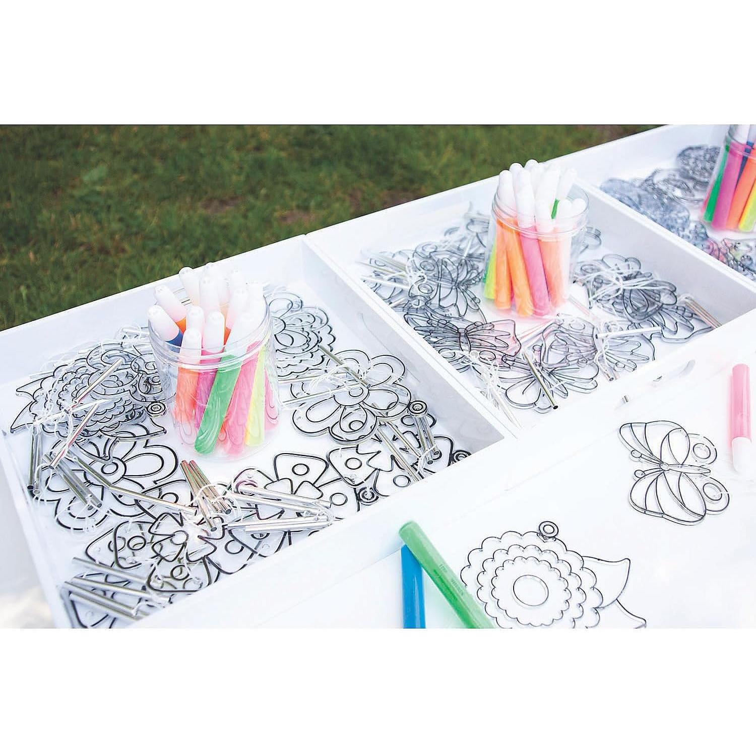 Kit de Atrapa Rayos Tropical Fun Express - 48 Piezas de Manualidades