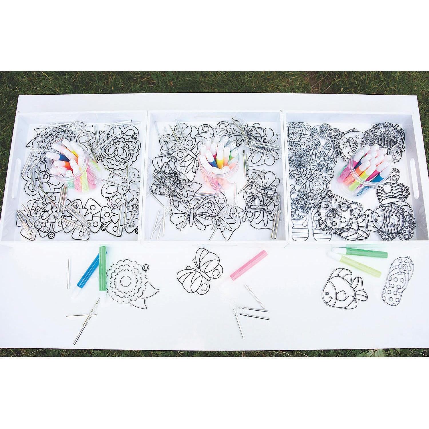 Kit de Atrapa Rayos Tropical Fun Express - 48 Piezas de Manualidades