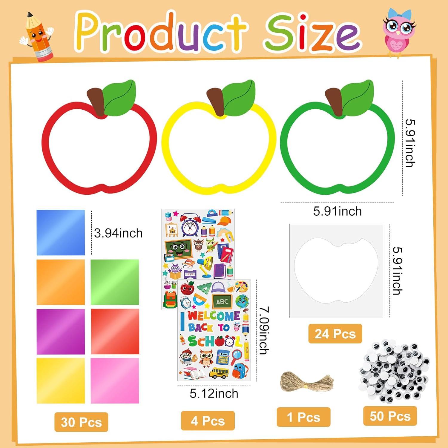 Kit de Manualidades de Manzana Cinrobiye 24 Piezas DIY