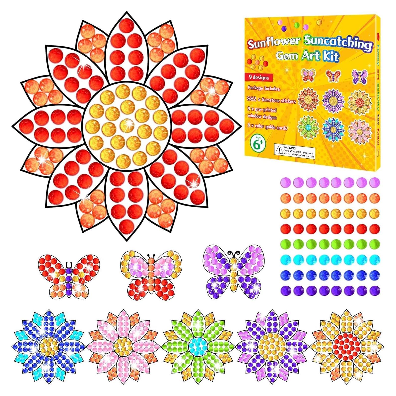 Kit de Manualidades Qyeahkj Atrapa Rayos de Sol Girasol DIY