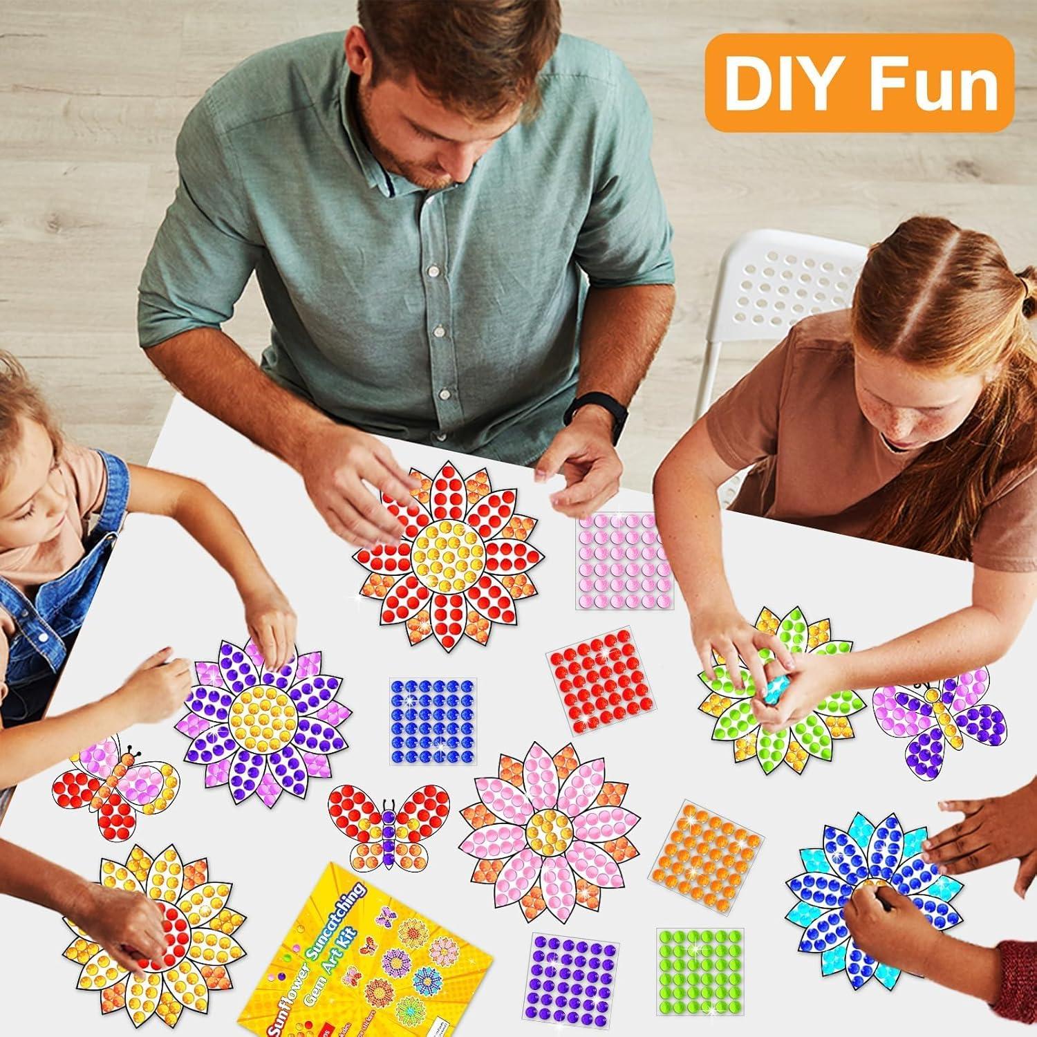 Kit de Manualidades Qyeahkj Atrapa Rayos de Sol Girasol DIY