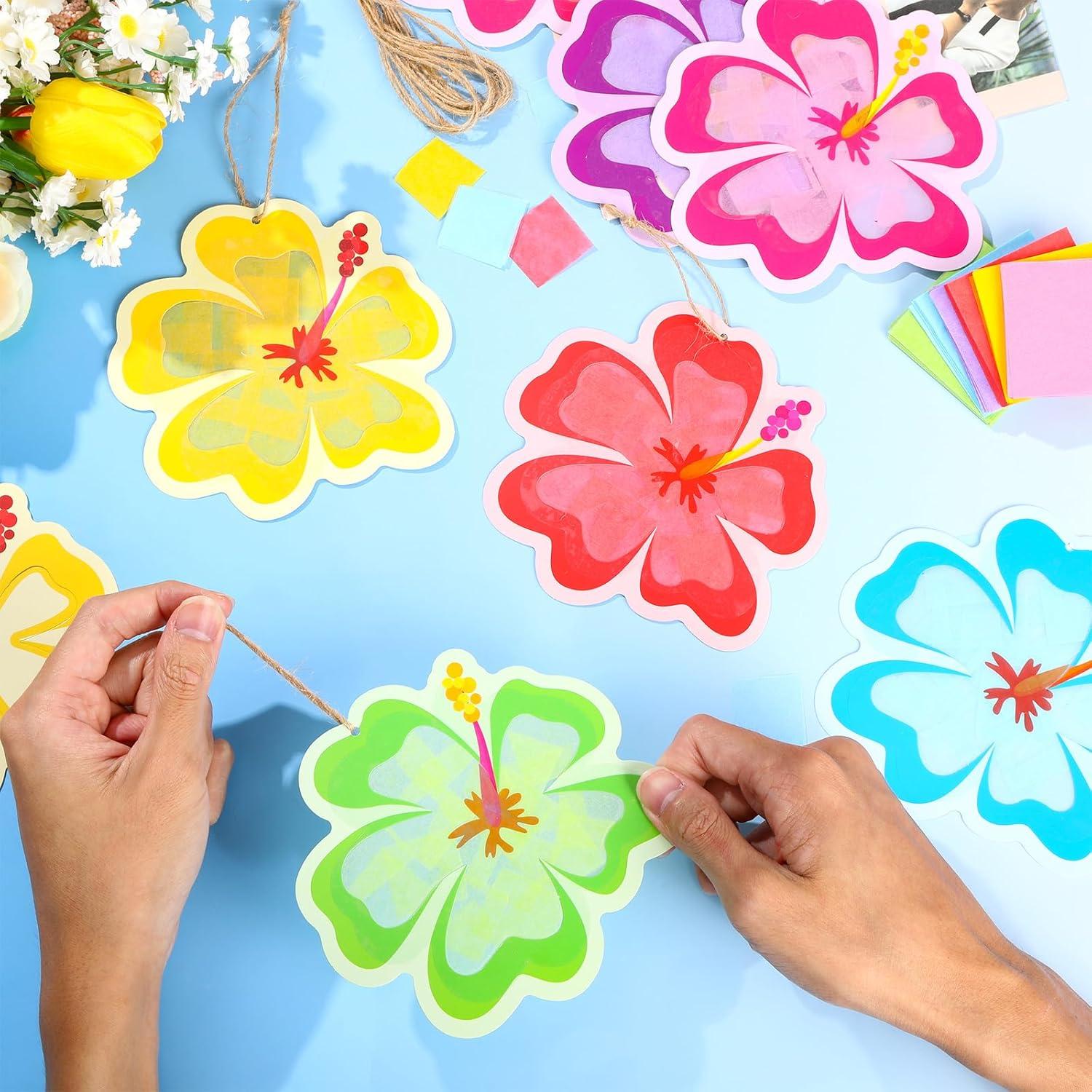Kit de Manualidades DIY Hibisco 24 Piezas Decoración Verano