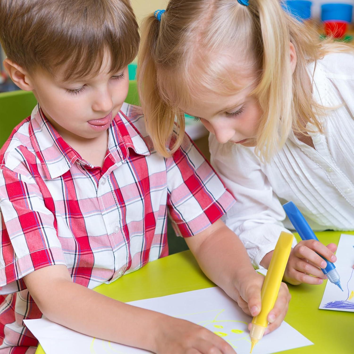 24 Marcadores de Pintura Suncatcher Motipuns para Niños