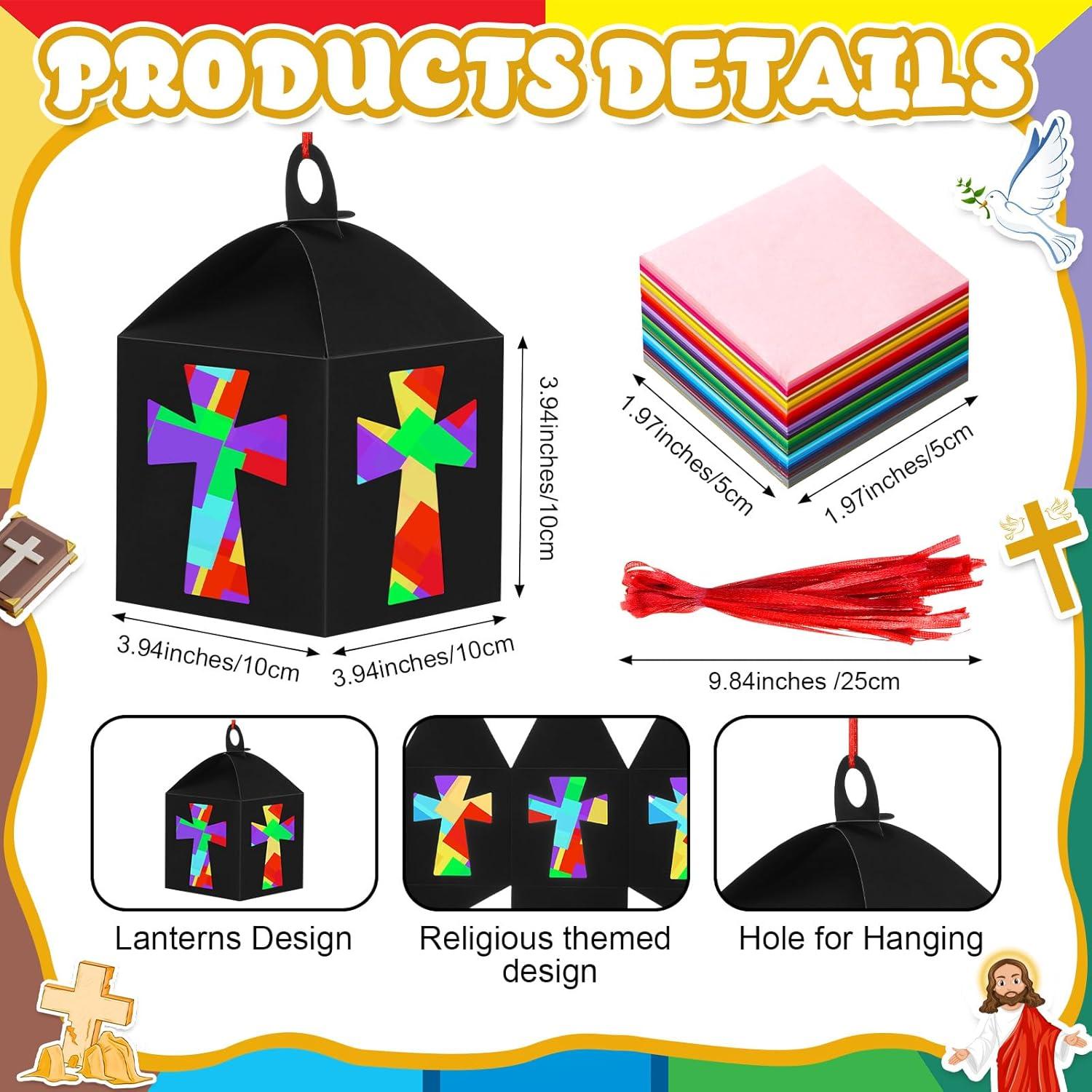 Kit de Manualidades Religiosas VIHOSE 16 Juegos Cruz Multicolor