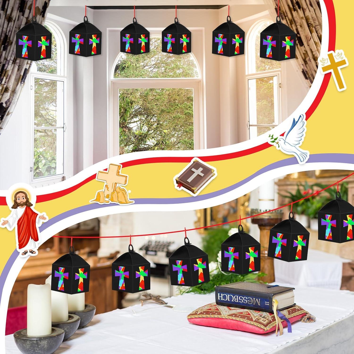 Kit de Manualidades Religiosas VIHOSE 16 Juegos Cruz Multicolor