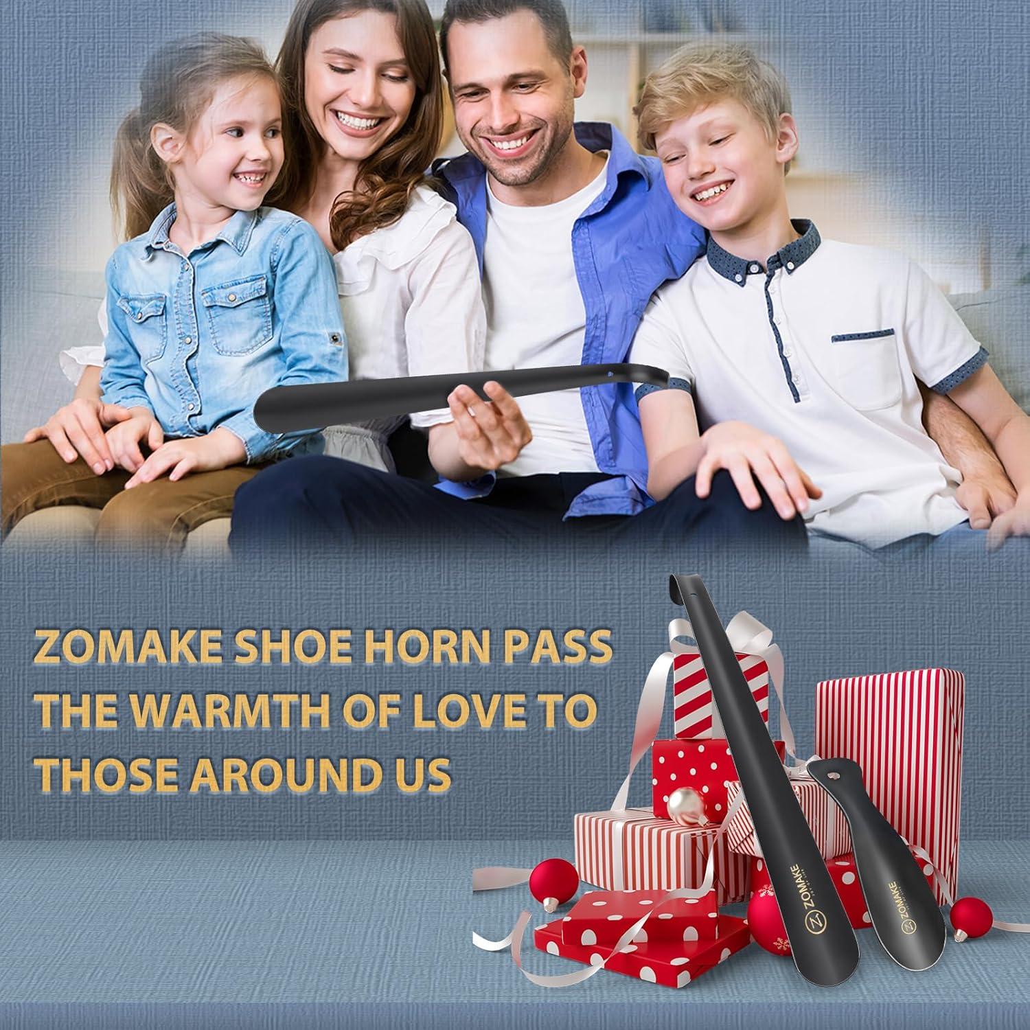 Cuerno de Zapato Metálico Largo ZOMAKE 41.91 cm para Ancianos