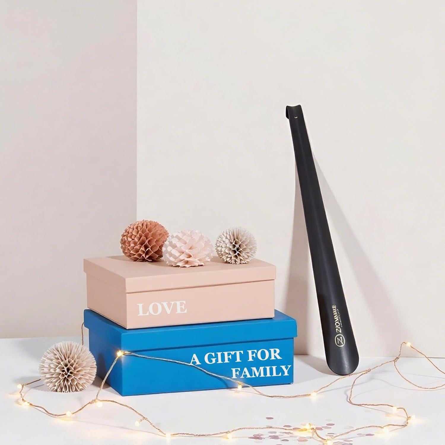 Cuerno de Zapato Metálico Largo ZOMAKE 41.91 cm para Ancianos