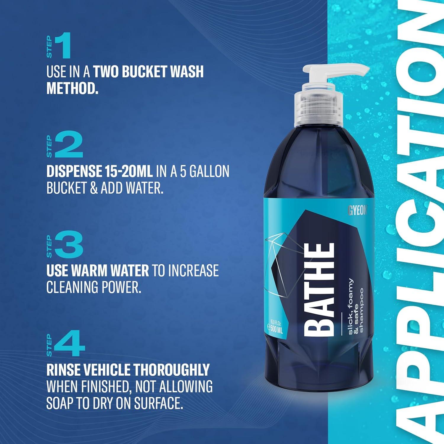 Jabón para Lavado de Autos Gyeon Bathe 1000ml - Alta Lubricidad