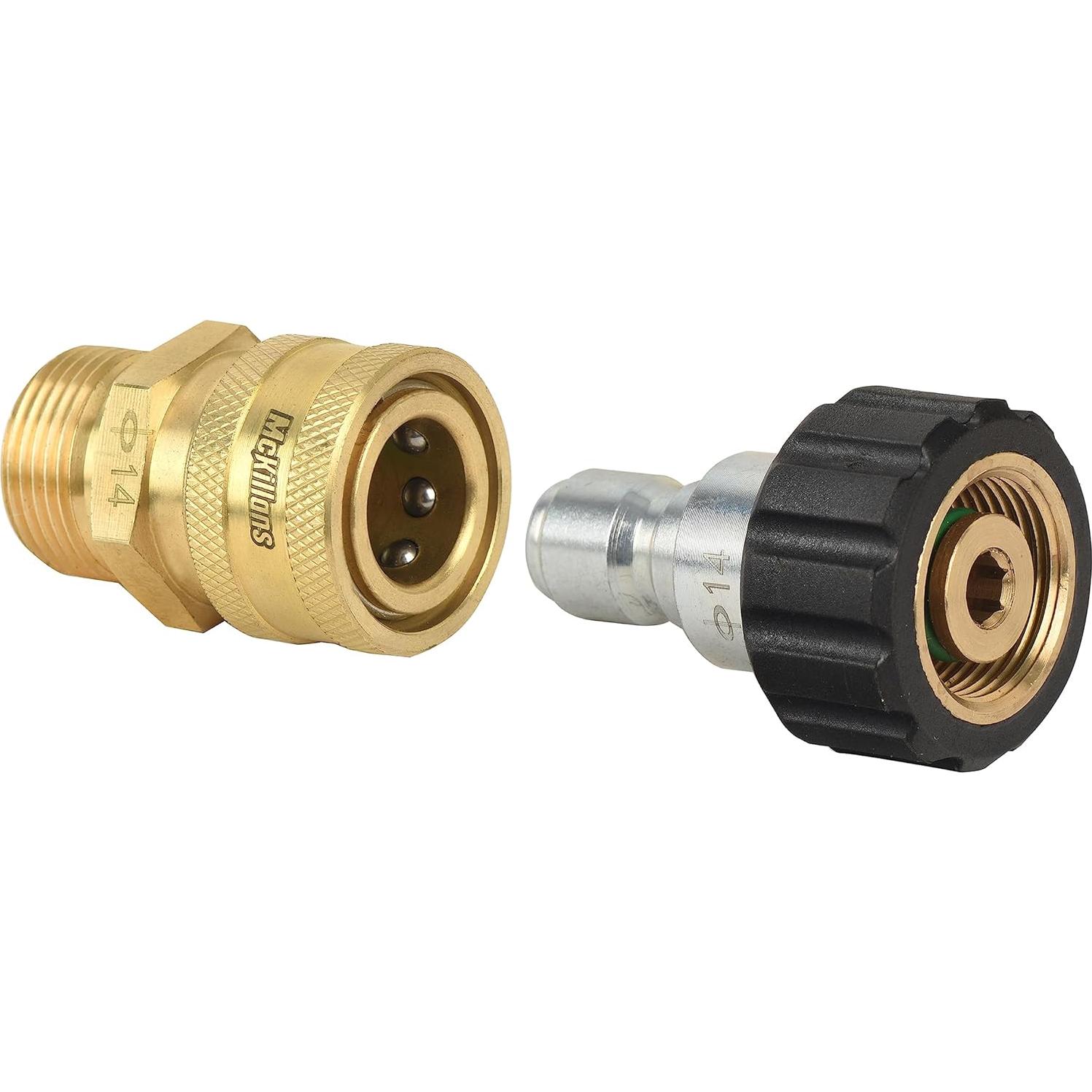 Kit de Conexión Rápida McKillans M22-14mm para Lavadora a Presión