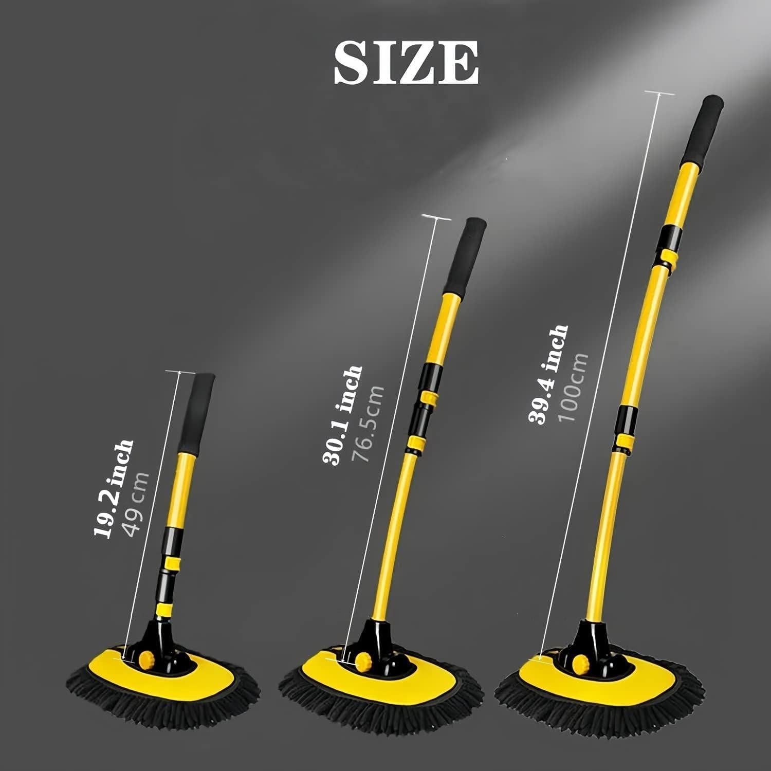 Mopa de Lavado de Autos MVEQRRN con Mango Largo y Microfibra