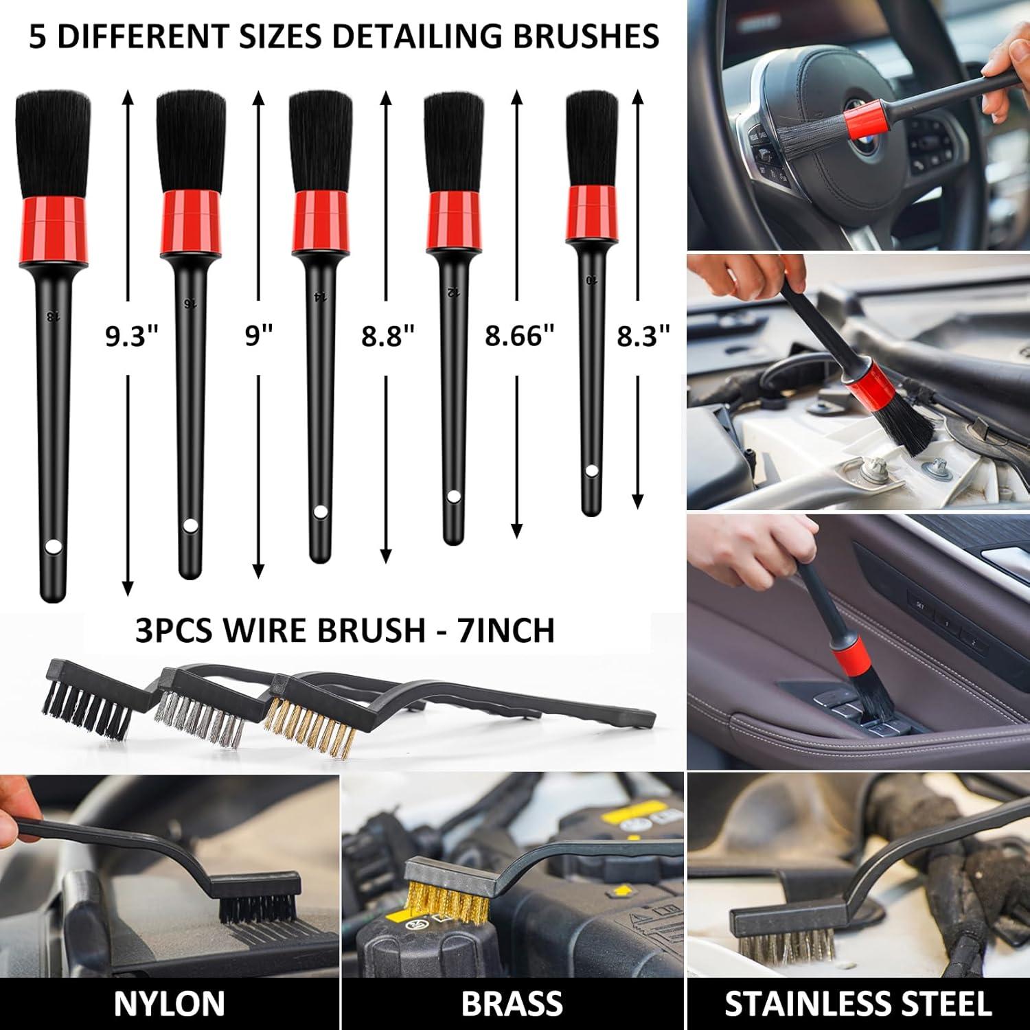 Kit de Lavado de Autos 44 Piezas AUTODECO Negro